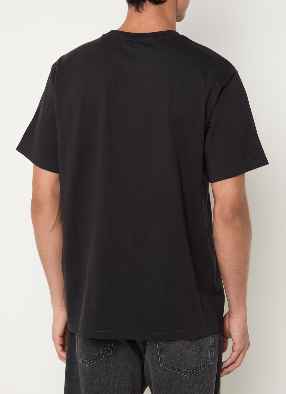 Levi's T-shirt met ronde hals - achterkant 3 zwart
