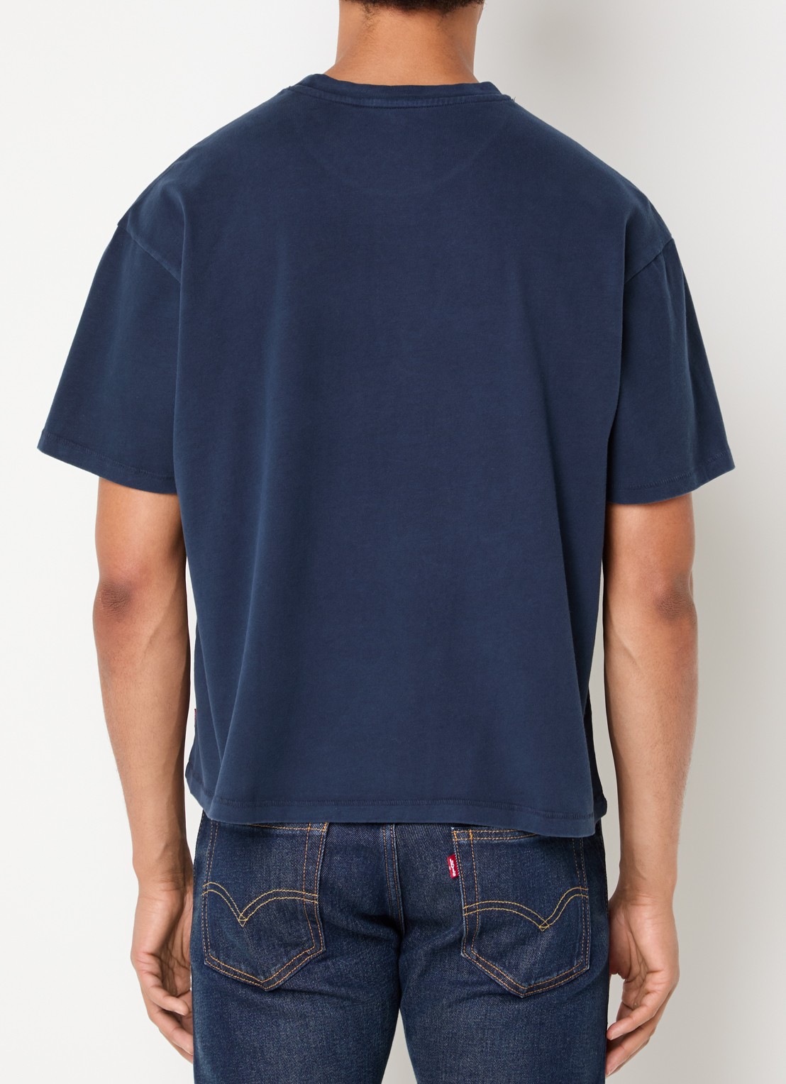 Levi's T-shirt met ronde hals - achterkant 3 donkerblauw
