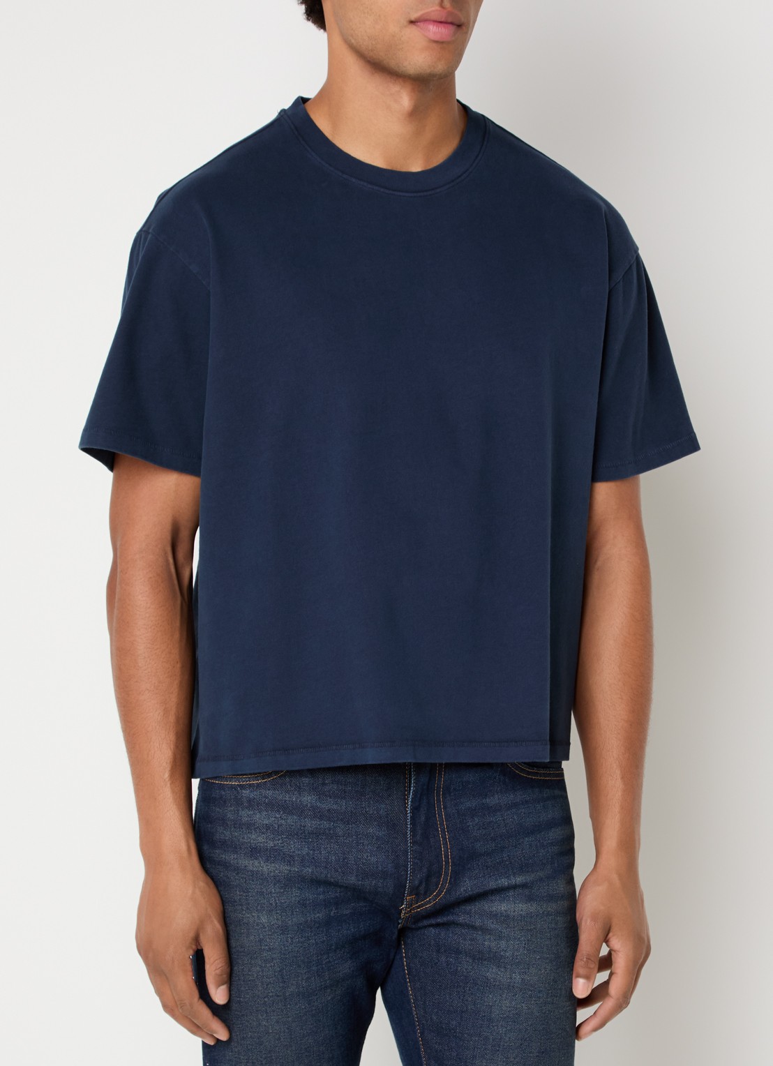 Levi's T-shirt met ronde hals - detail 4 donkerblauw