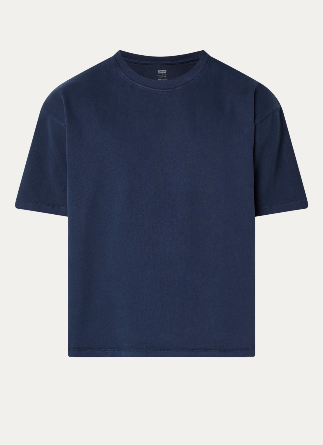 Levi's T-shirt met ronde hals - voorkant donkerblauw