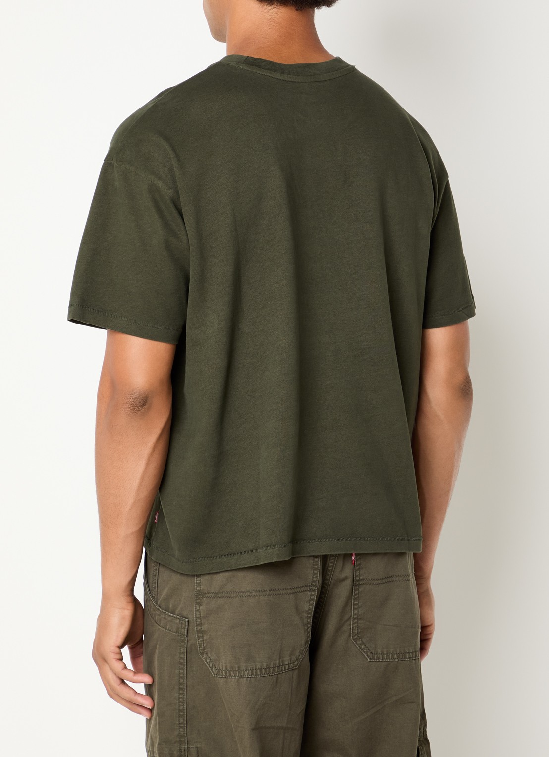 Levi's T-shirt met ronde hals - achterkant 4 groen