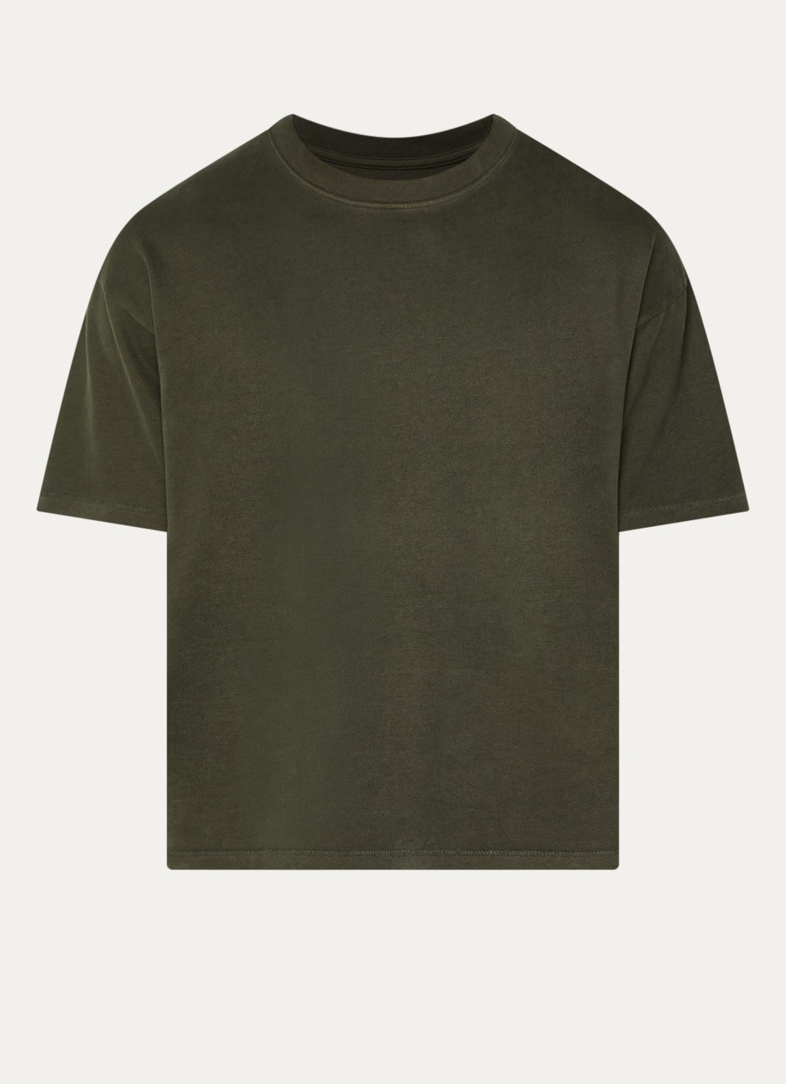 Levi's T-shirt met ronde hals - voorkant groen