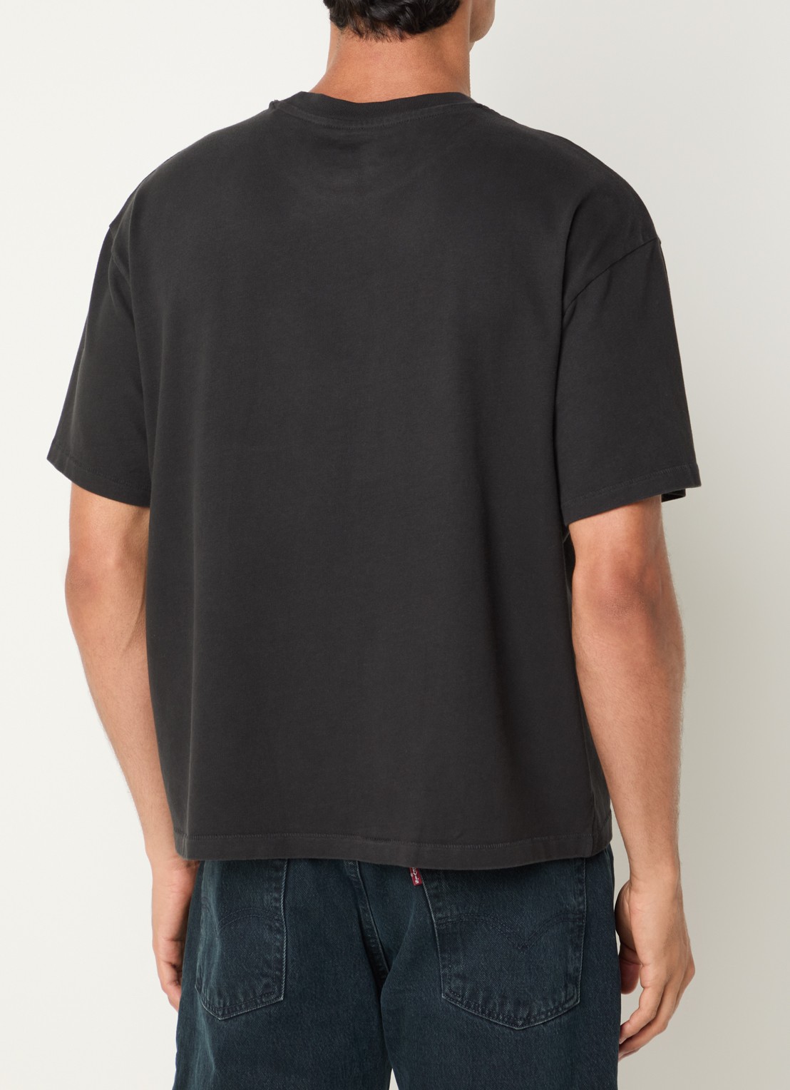 Levi's T-shirt met ronde hals - achterkant zwart