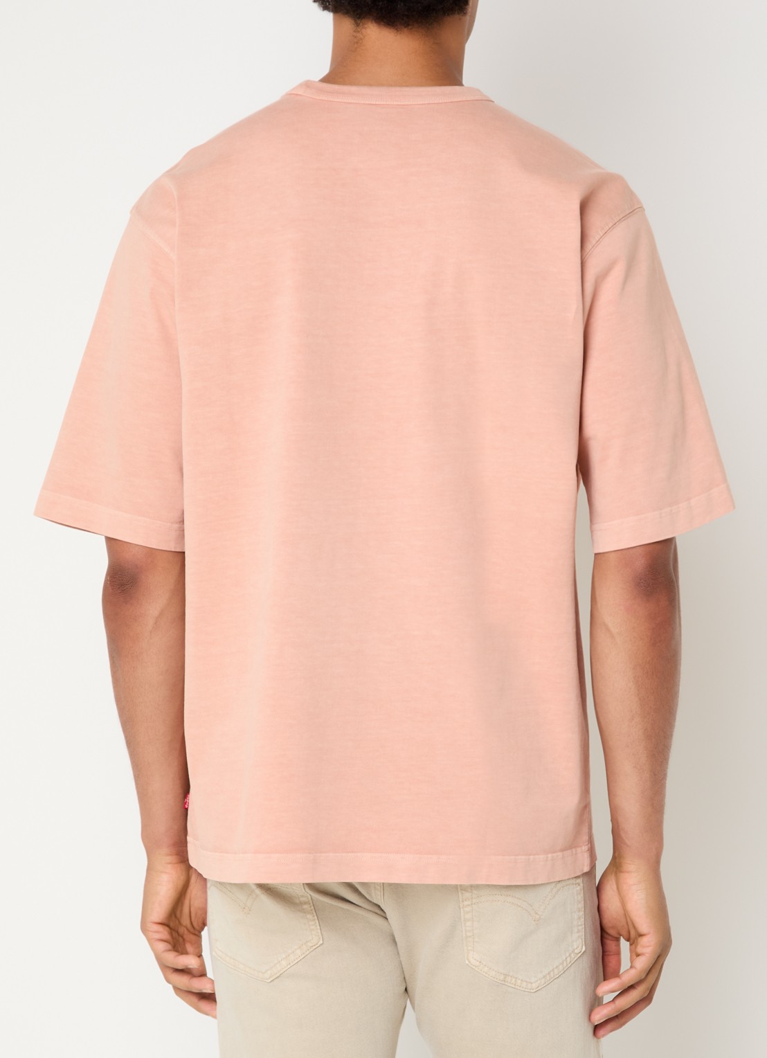 Levi's T-shirt met ronde hals - achterkant 4 zalmroze