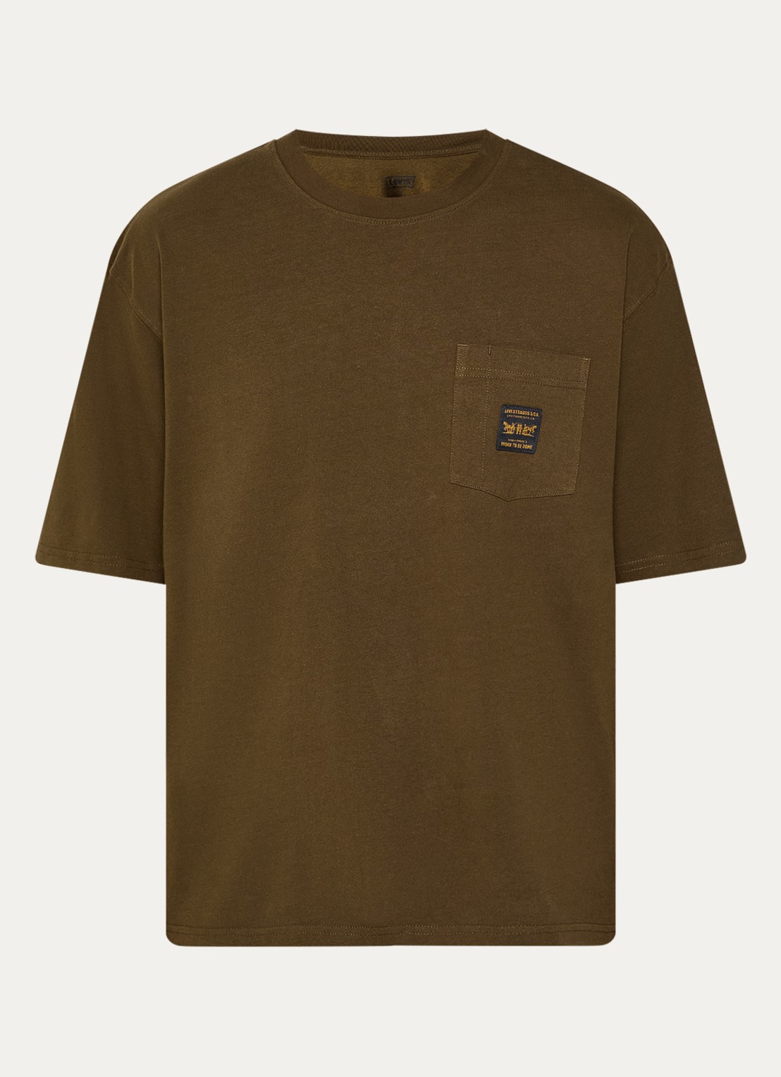 Levi's T-shirt met ronde hals - voorkant 2 bruin