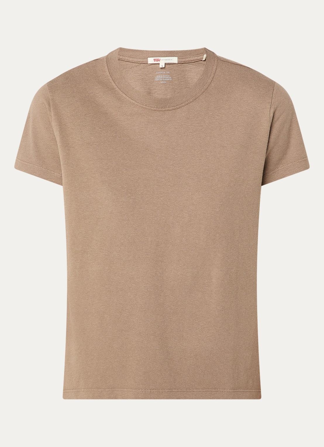 Levi's T-shirt met stretch - voorkant 2 bruin