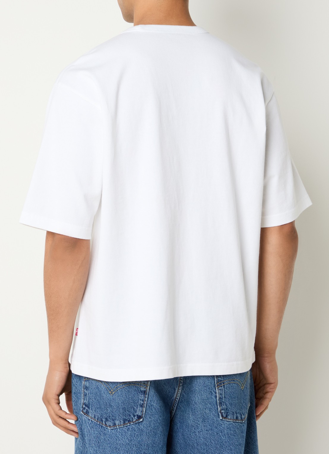 Levi's T-shirt met stretch - achterkant 3 wit