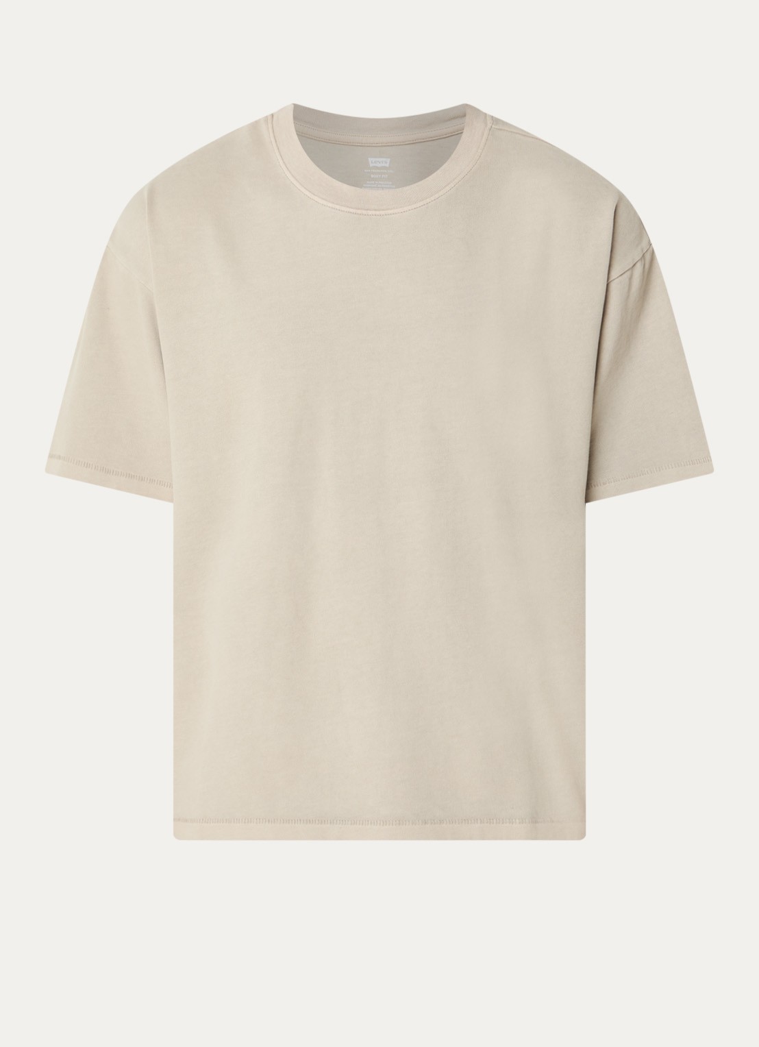 Levi's T-shirt met verwassen afwerking - voorkant 3 beige