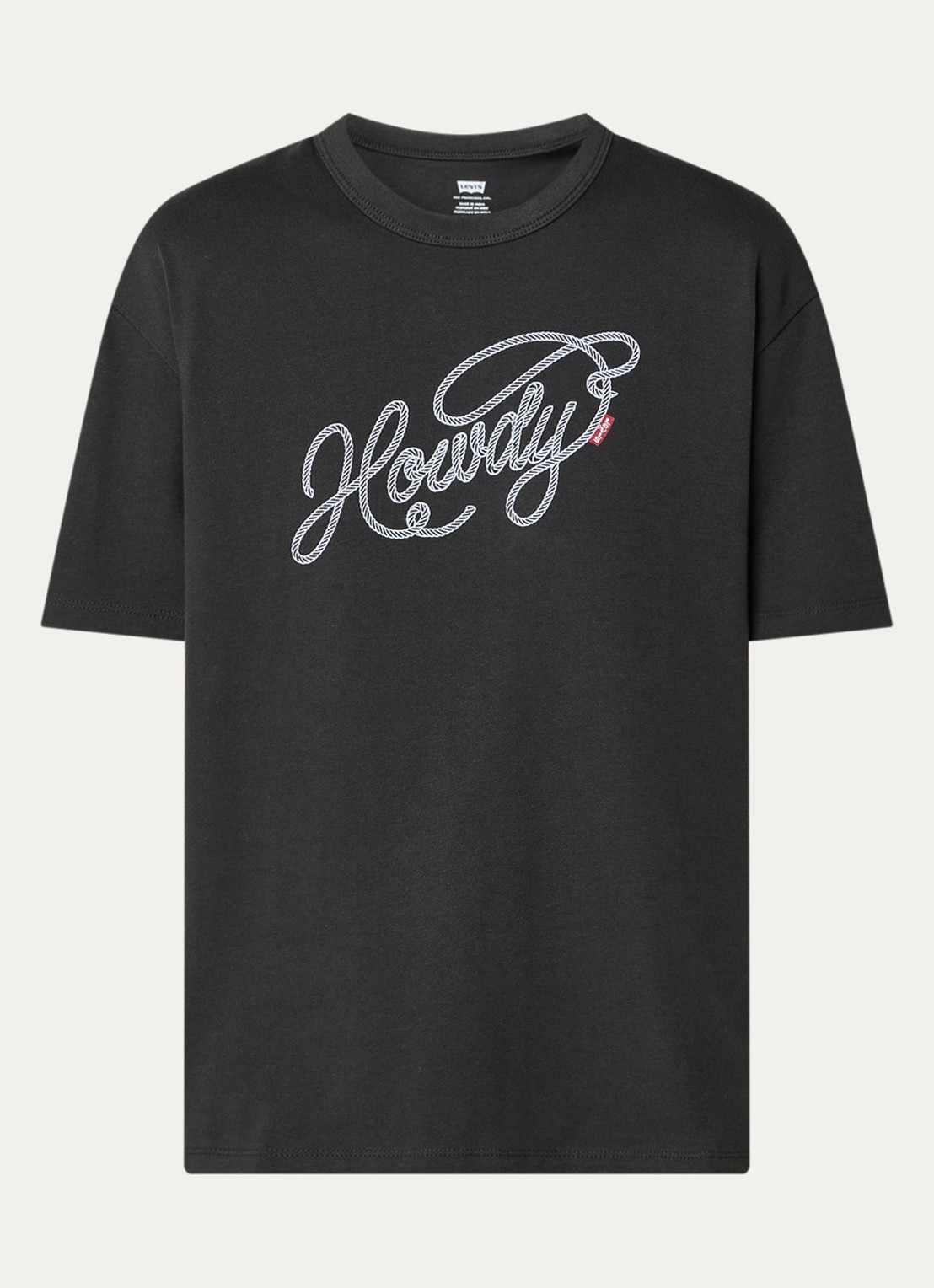 Levi's Tabor T-shirt met print - voorkant 3 middengrijs