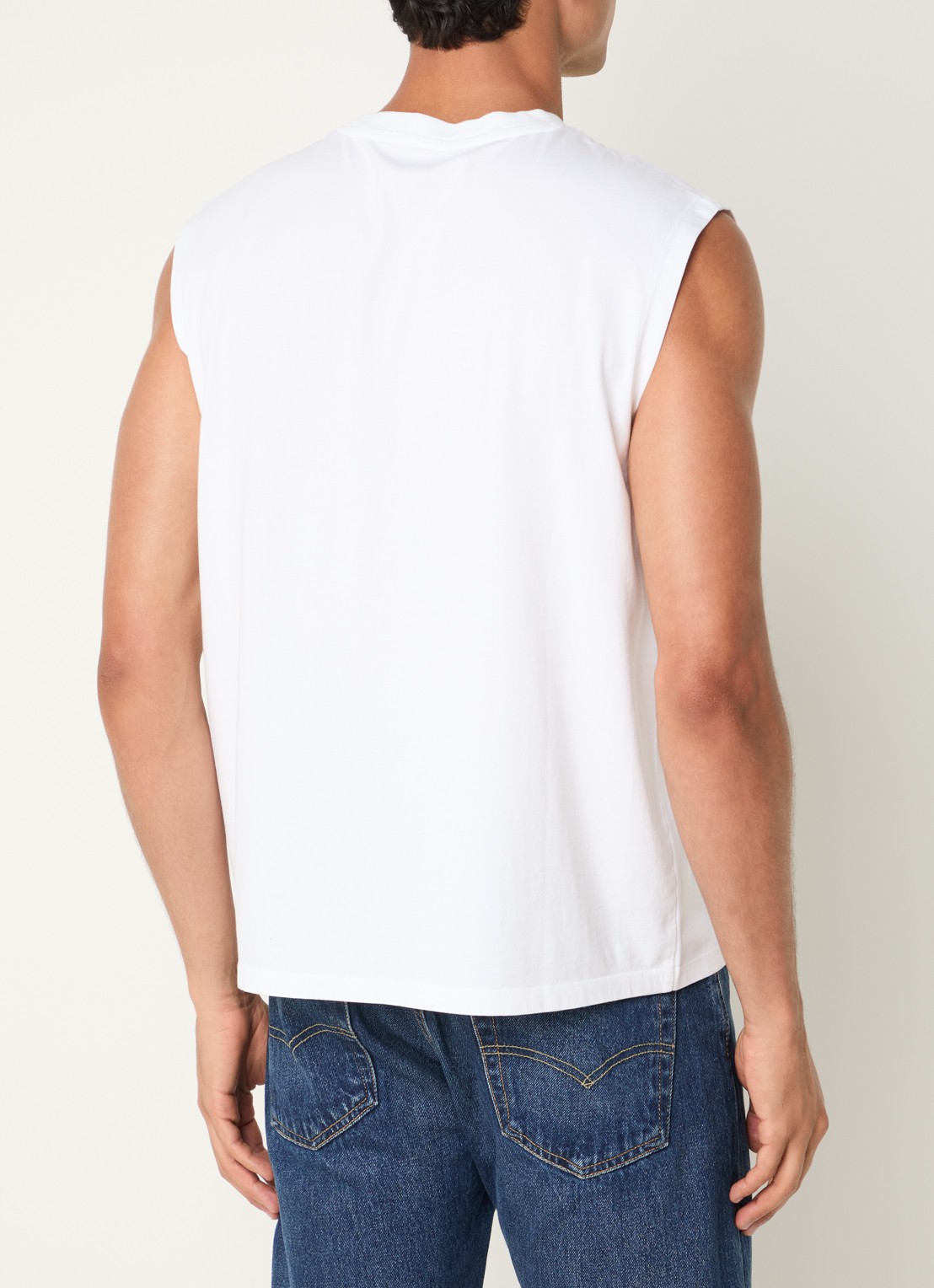 Levi's Tanktop met ronde hals - achterkant 4 wit