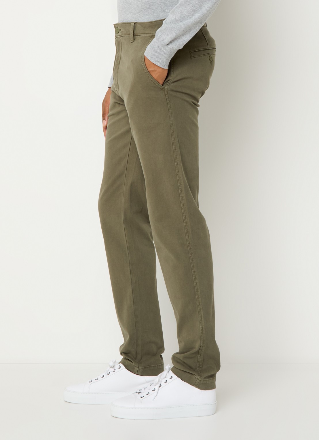 Levi's Tapered fit chino met steekzakken - detail 5 olijfgroen