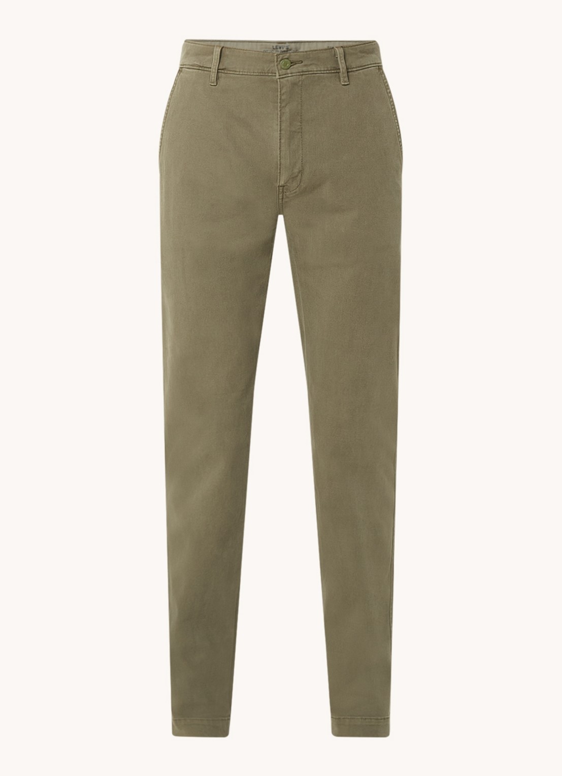 Levi's Tapered fit chino met steekzakken - voorkant olijfgroen