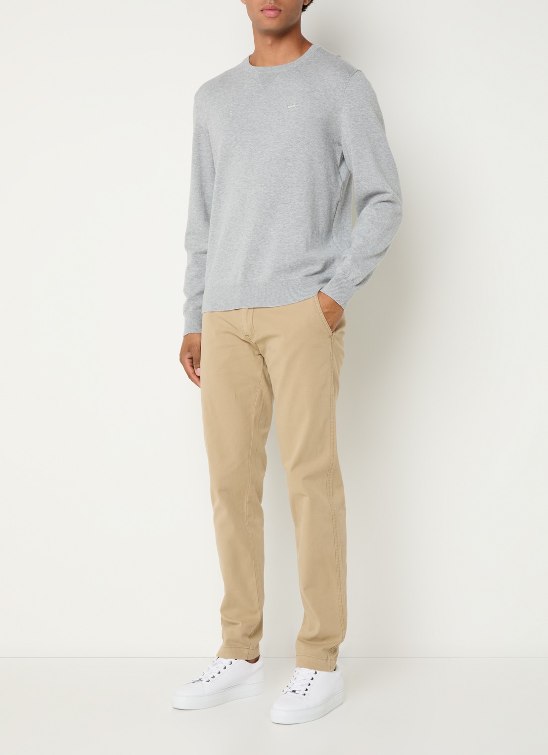 Levi's Tapered fit chino met steekzakken - voorkant 5 khaki