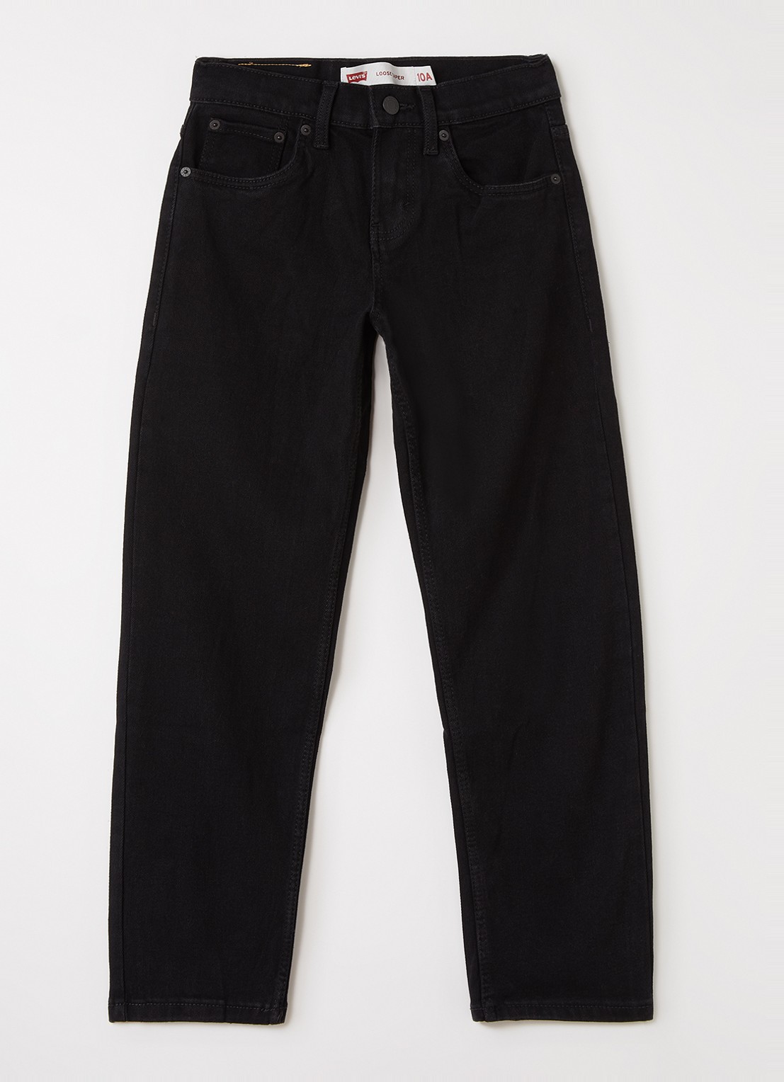 Levi's Tapered loose fit jeans met lichte wassing - voorkant beige