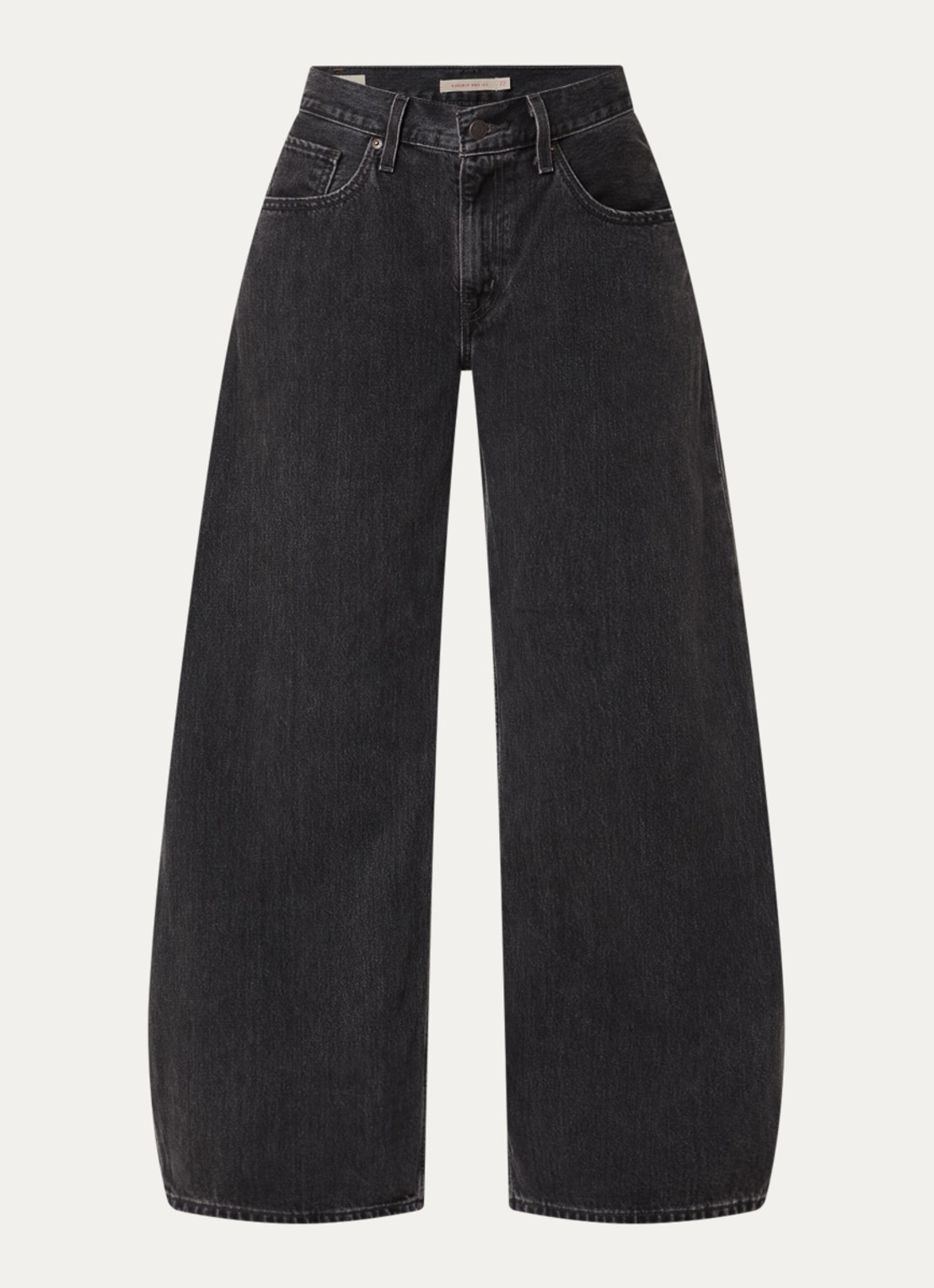 Levi's Teardrop high waist wide leg jeans met gekleurde wassing - voorkant 2 zwart