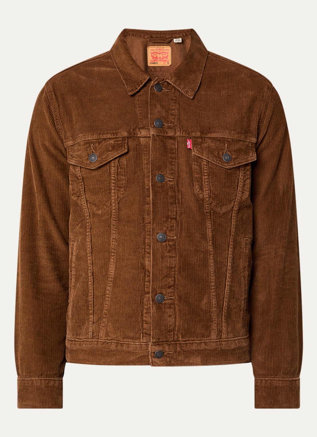 Levi's The Trucker jack van corduroy - voorkant 3 bruin