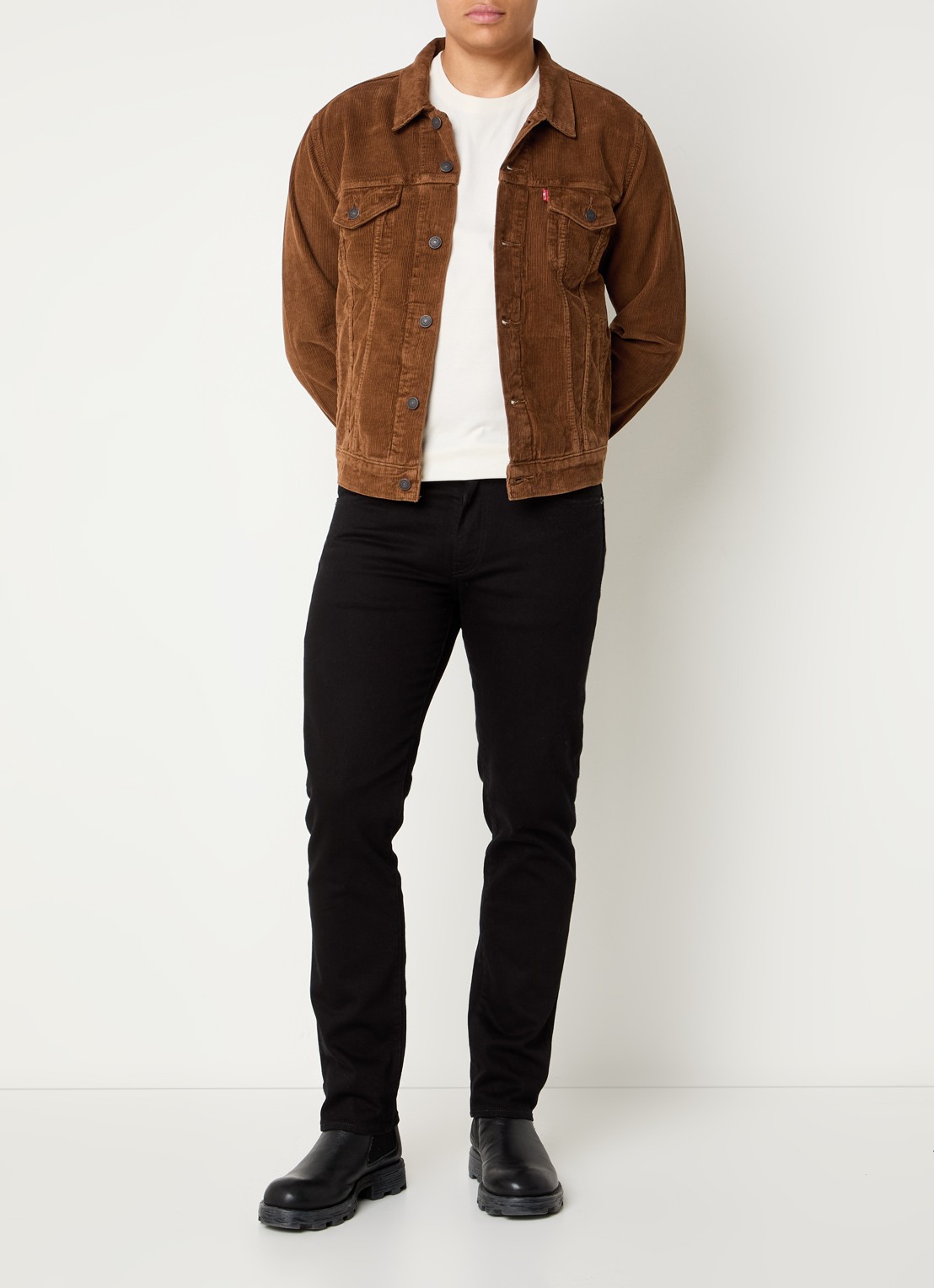 Levi's The Trucker jack van corduroy - voorkant 4 bruin