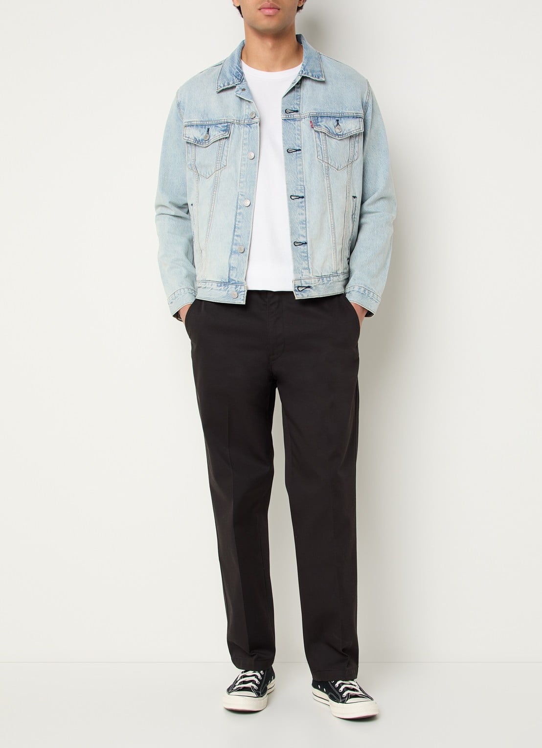 Levi's The Trucker spijkerjas met borstzakken - voorkant 3 indigo