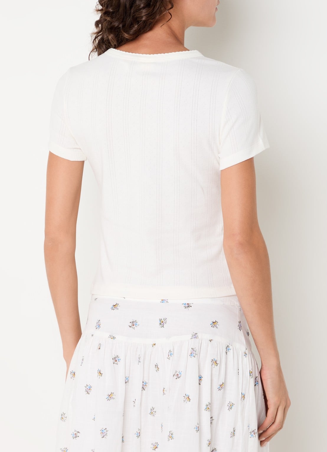 Levi's Top met ronde hals - achterkant 4 gebroken wit