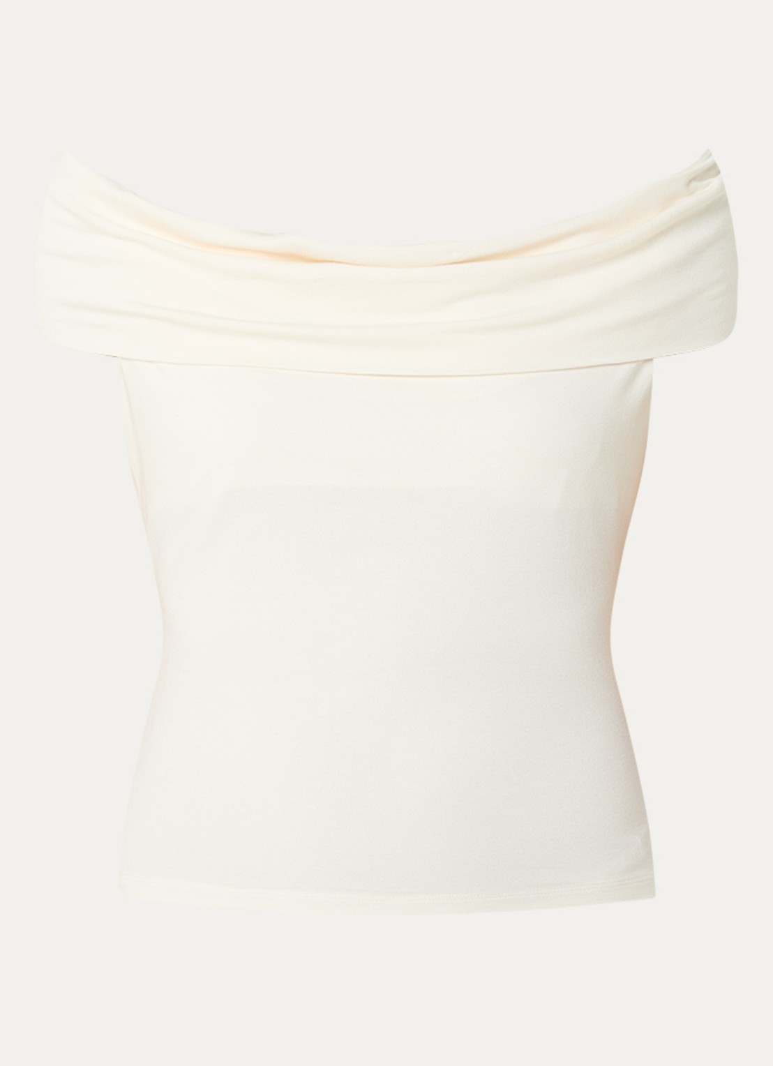 Levi's Tori mouwloze top met stretch - voorkant gebroken wit
