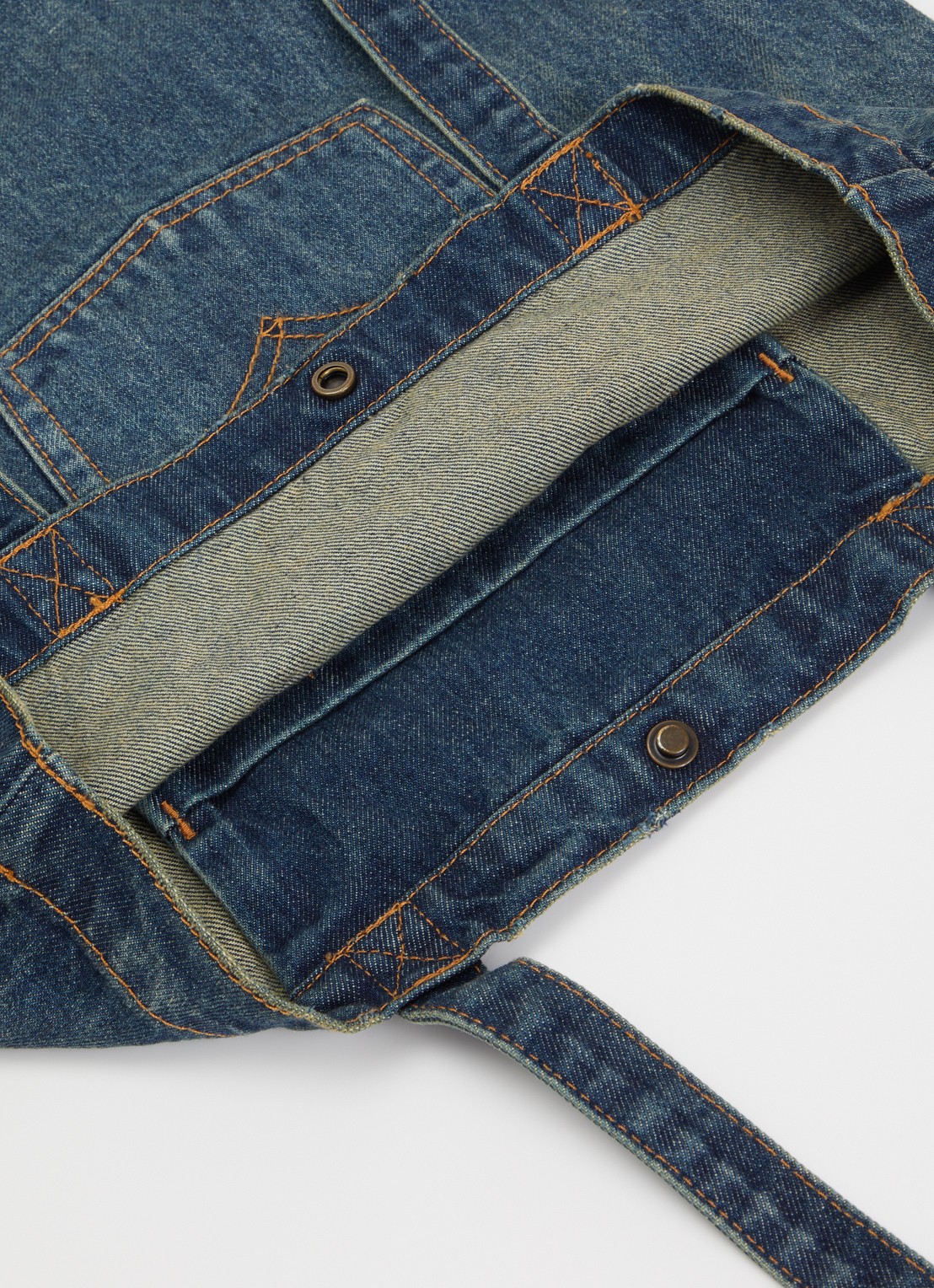 Levi's Tote schoudertas van denim - detail 2 donkerblauw