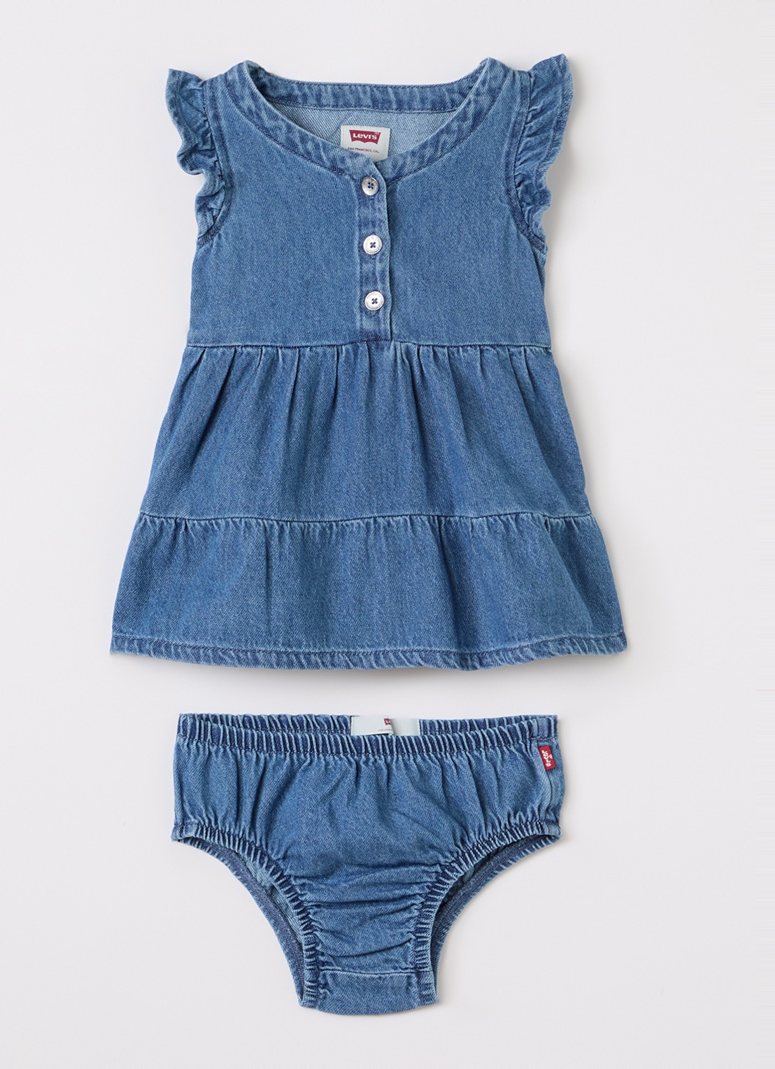 Levi's Tuniekjurk met bloomer - voorkant indigo