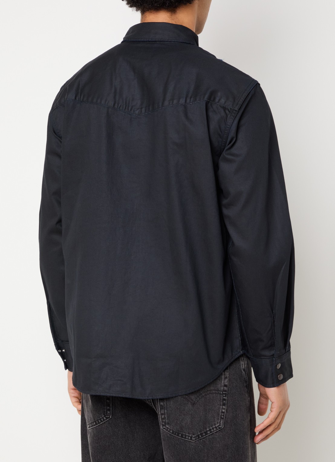 Levi's Western regular fit overhemd van denim - achterkant 2 indigo