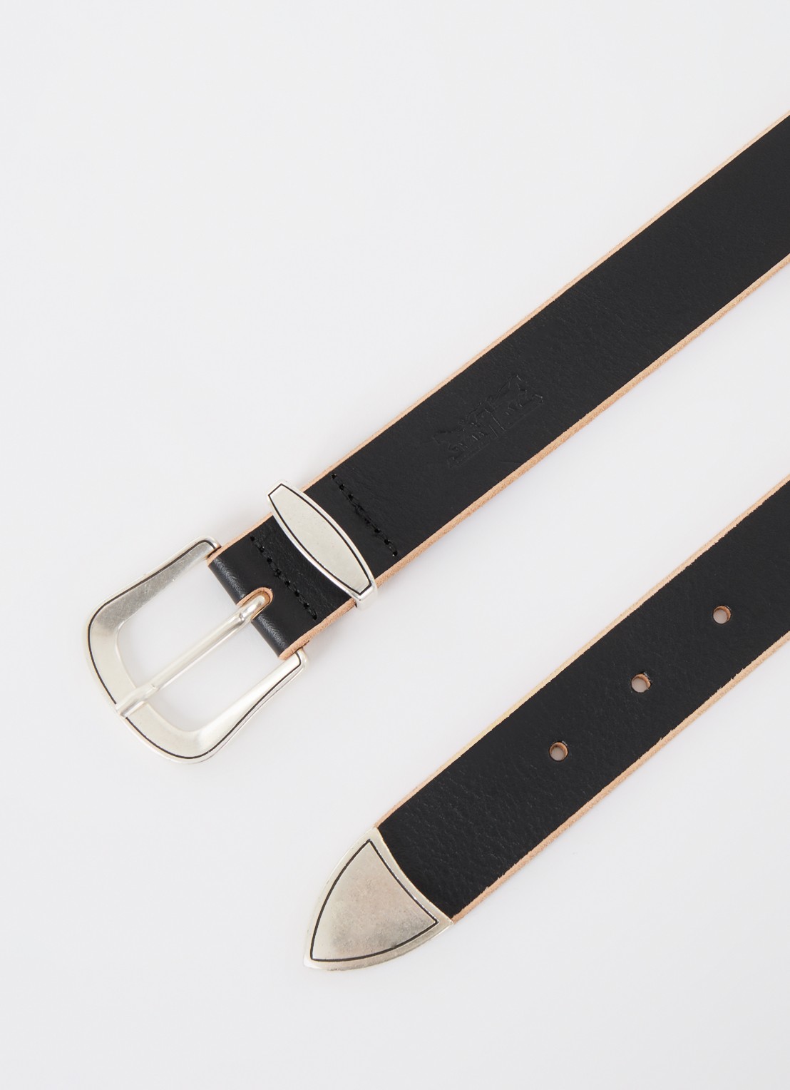 Levi's Western riem van leer - detail 2 zwart