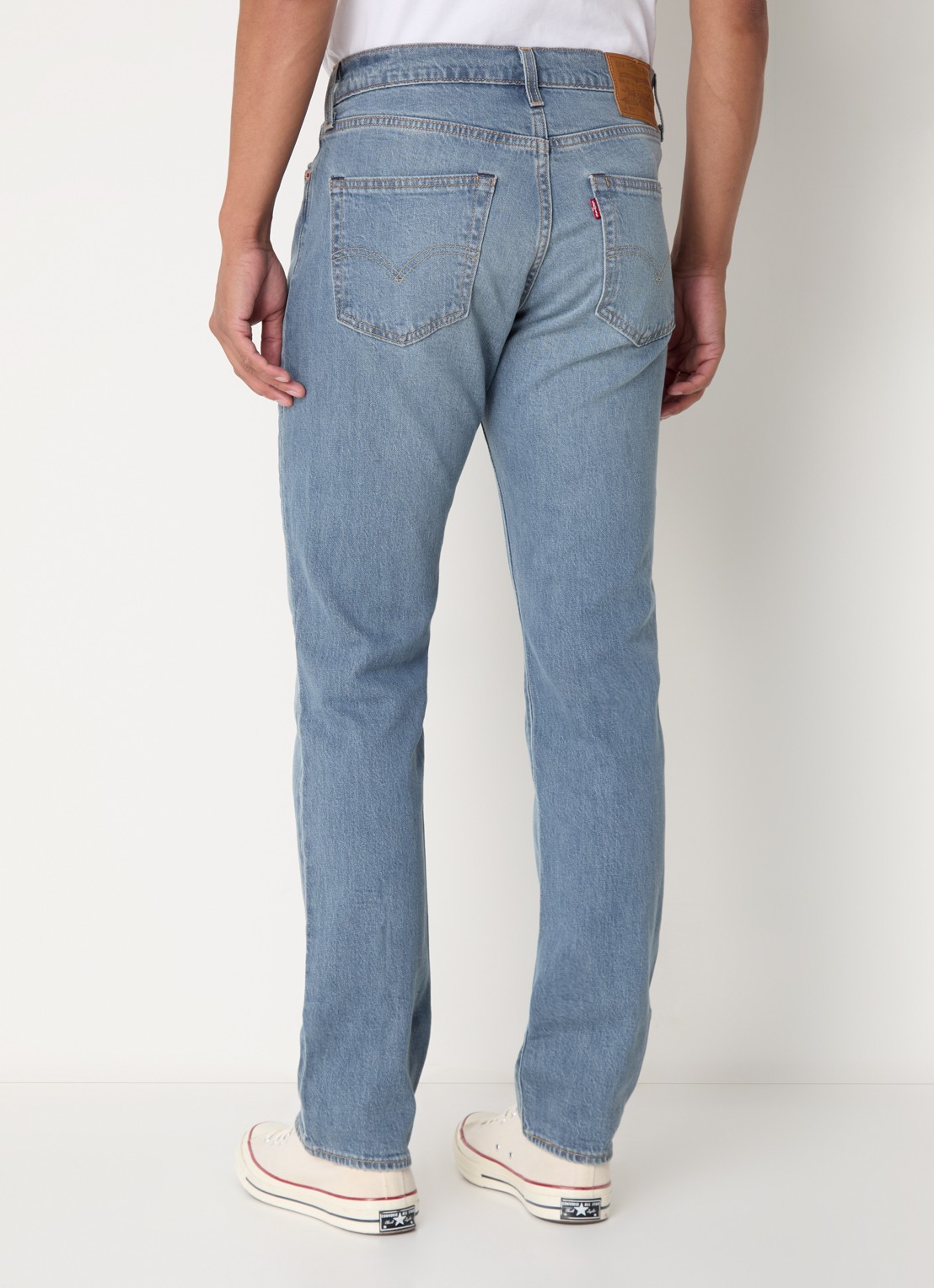 Levi's Why Not slim fit jeans met medium wassing - achterkant 5 indigo