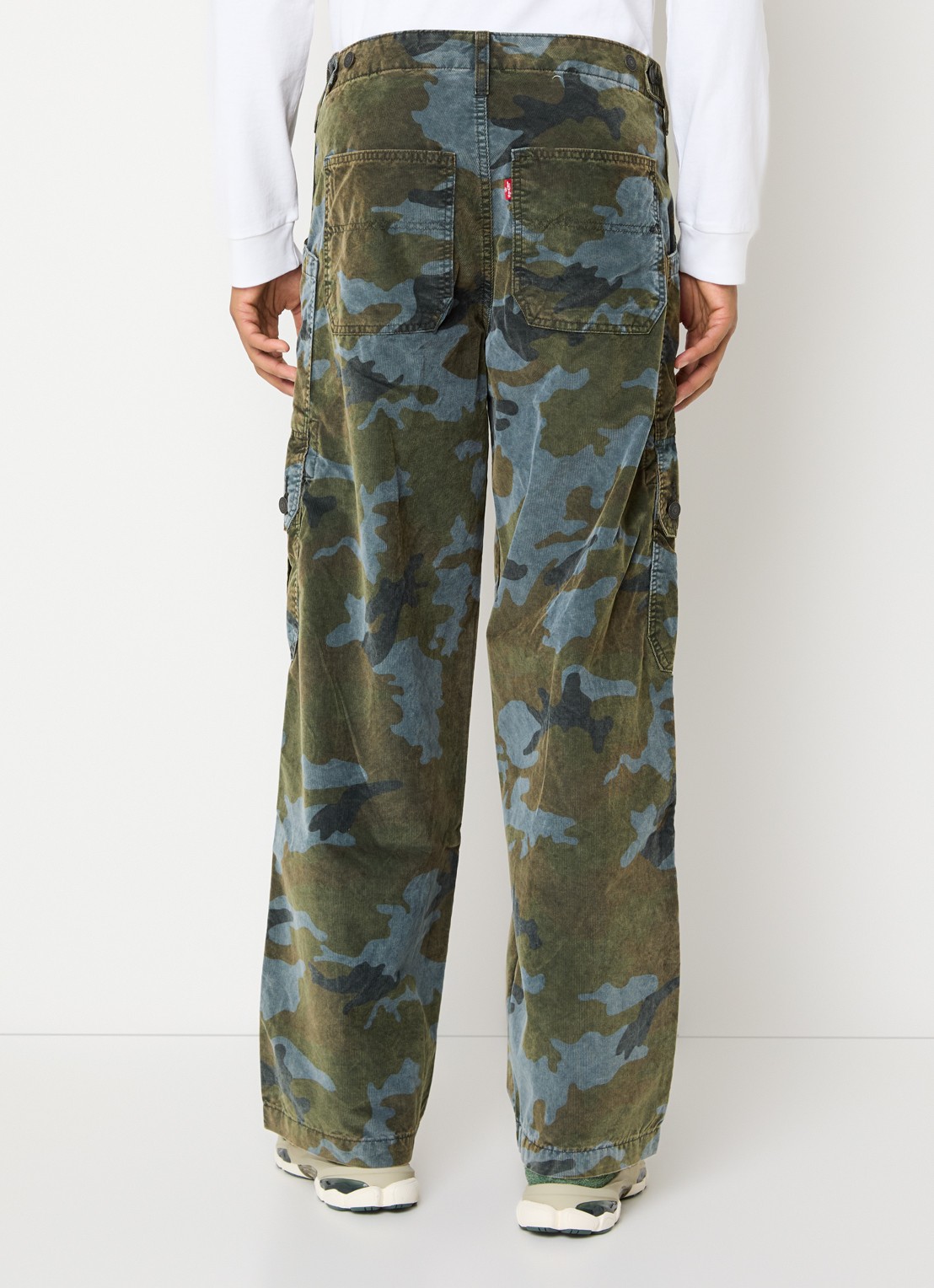 Levi's Wide fit jeans met gekleurde wassing - achterkant mosgroen