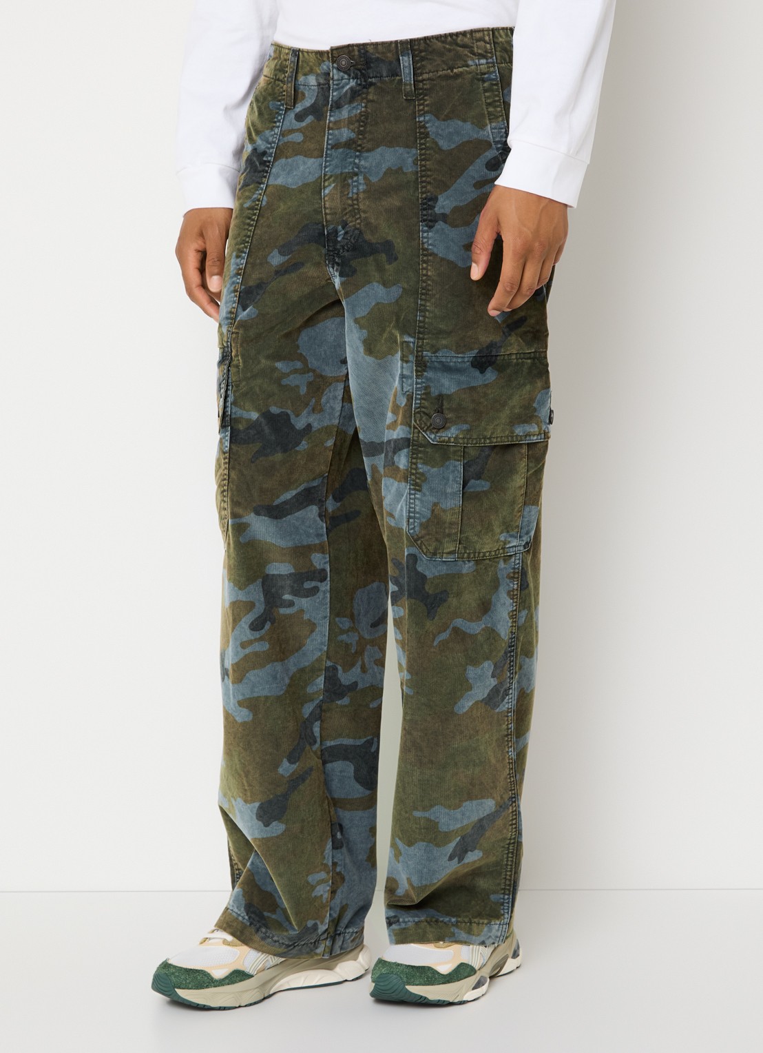 Levi's Wide fit jeans met gekleurde wassing - detail 2 mosgroen