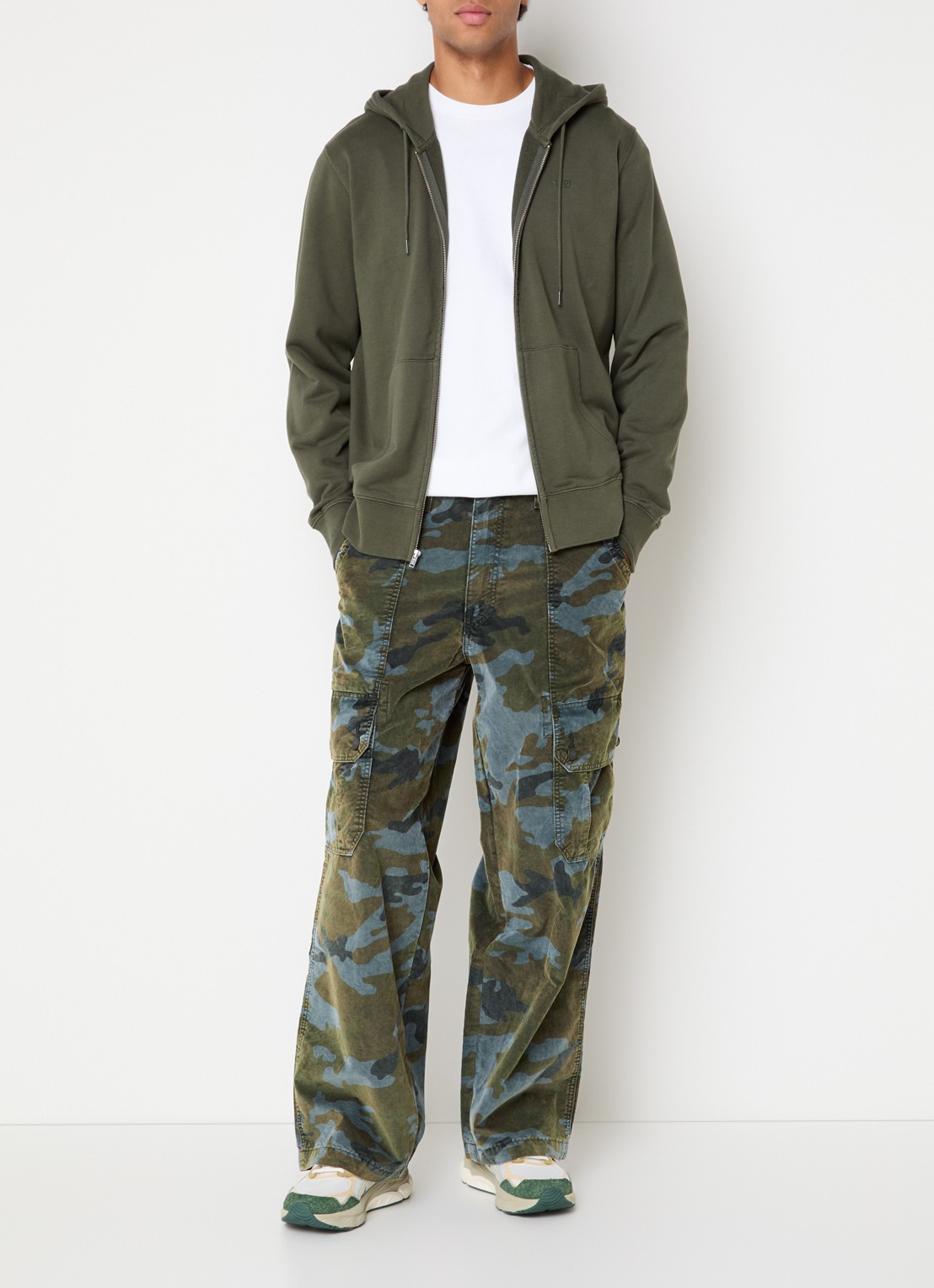 Levi's Wide fit jeans met gekleurde wassing - voorkant 5 mosgroen