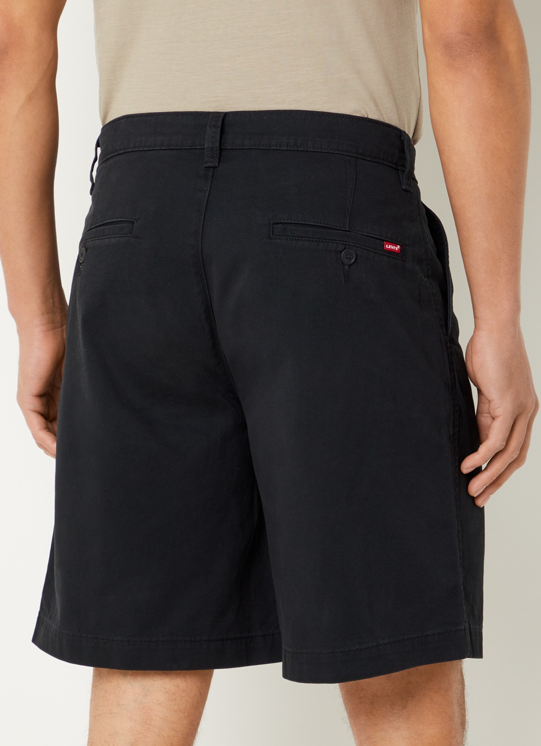 Levi's Wide fit korte broek met steekzakken - achterkant zwart