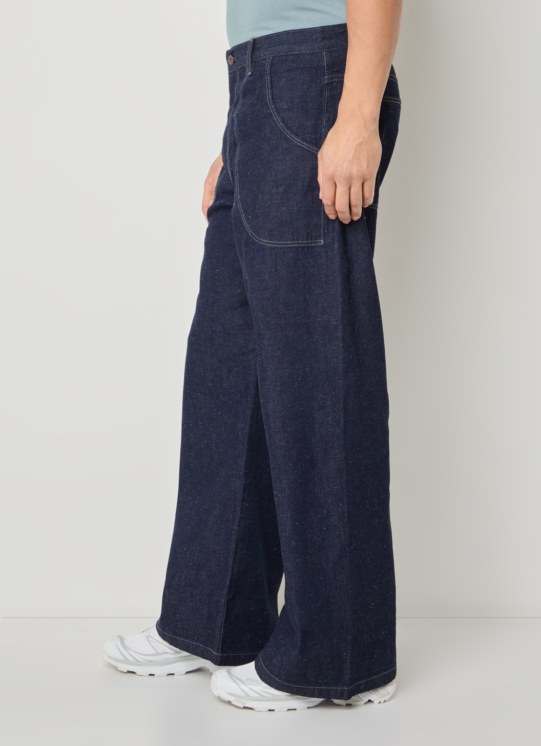 Levi's Wide leg jeans met donkere wassing - detail 5 indigo