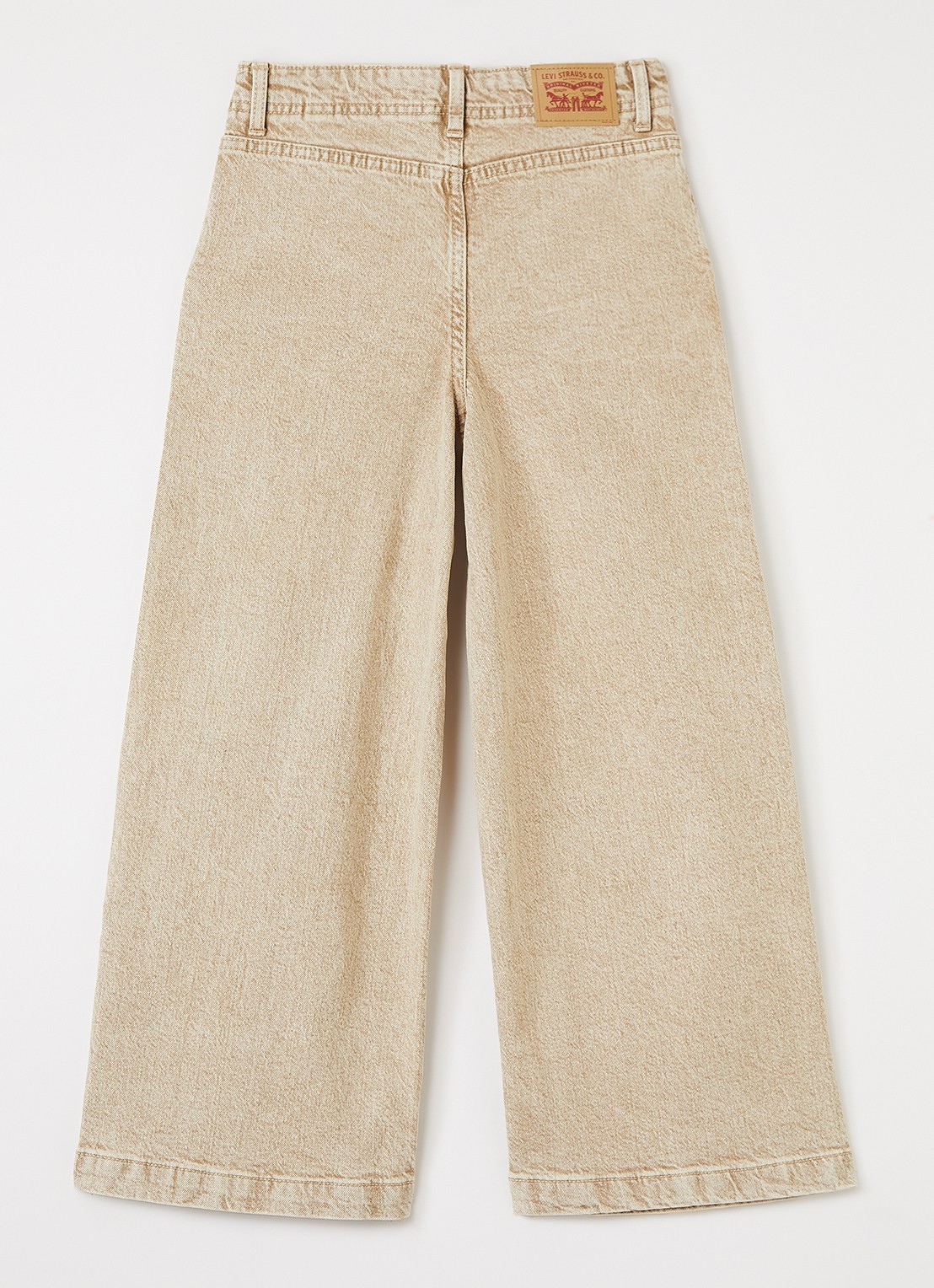 Levi's Wide leg jeans met gekleurde wassing - voorkant 2 beige