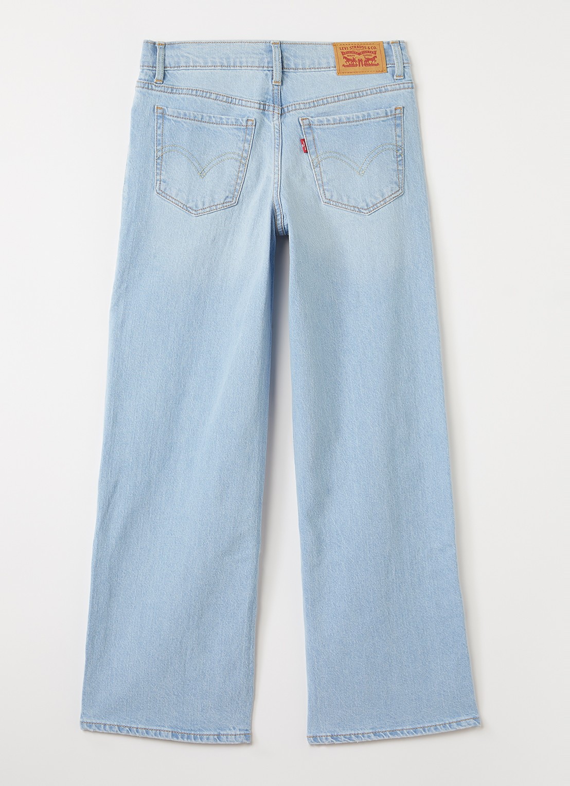 Levi's Wide leg jeans met lichte wassing - voorkant 3 indigo