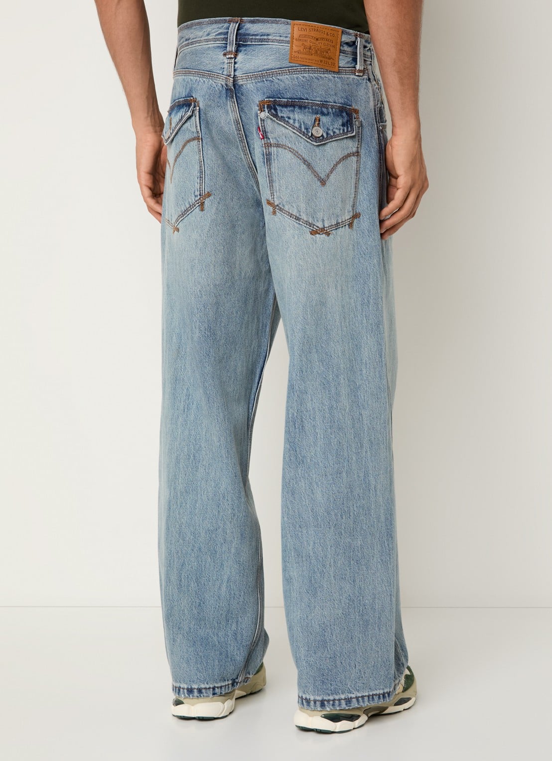 Levi's Wide leg jeans met lichte wassing - achterkant 3 indigo