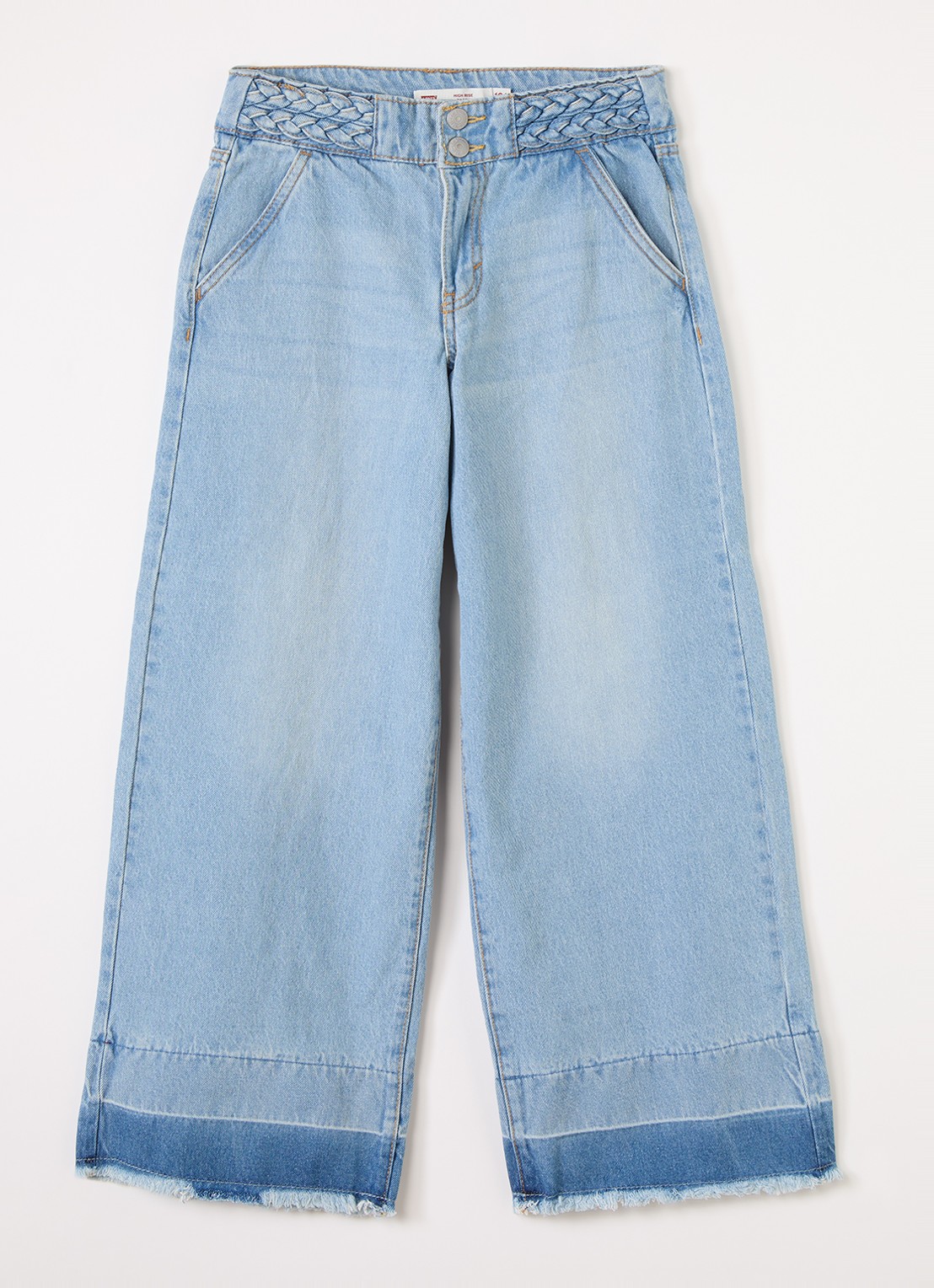 Levi's Wide leg jeans met medium wassing - voorkant 2 indigo