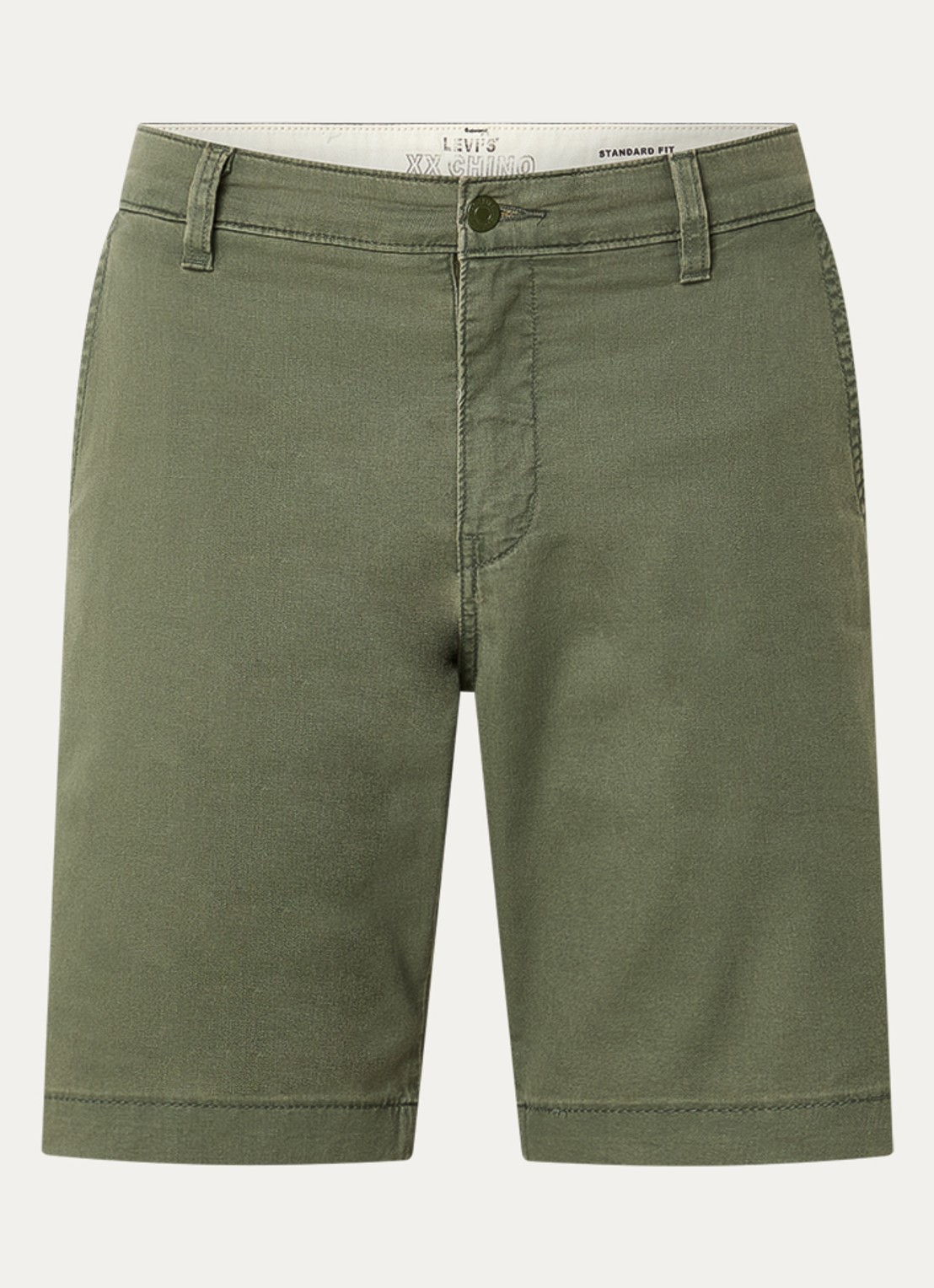 Levi's XX Chino korte broek in linnenblend - voorkant 2 groen
