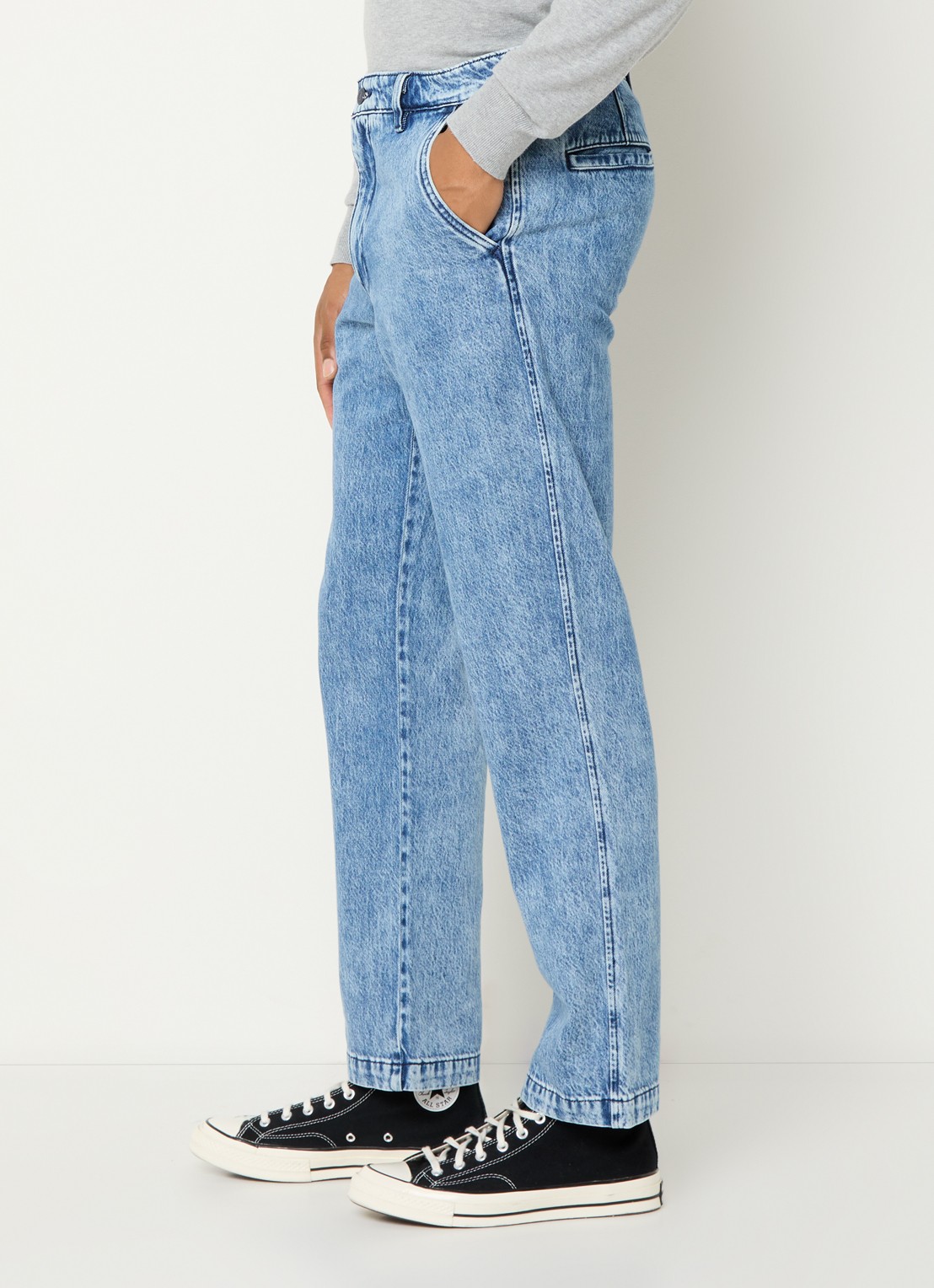 Levi's XX loose fit jeans met medium wassing - detail 5 indigo