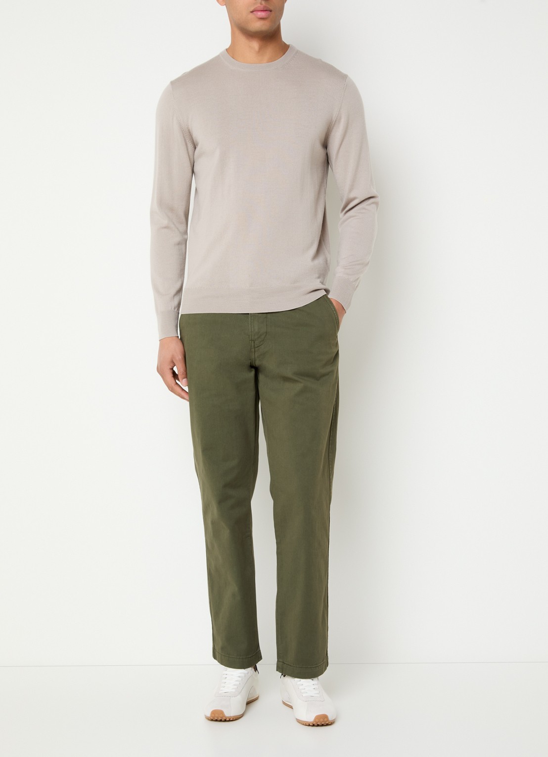 Levi's XX straight fit chino met steekzakken - voorkant 3 olijfgroen