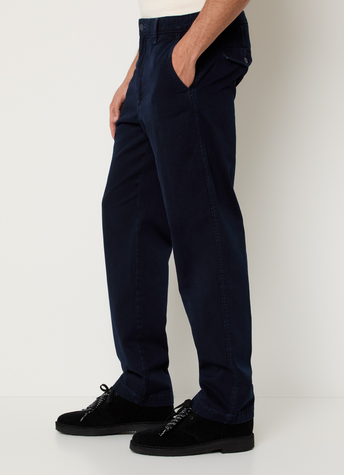 Levi's XX straight fit chino met steekzakken - detail 4 donkerblauw