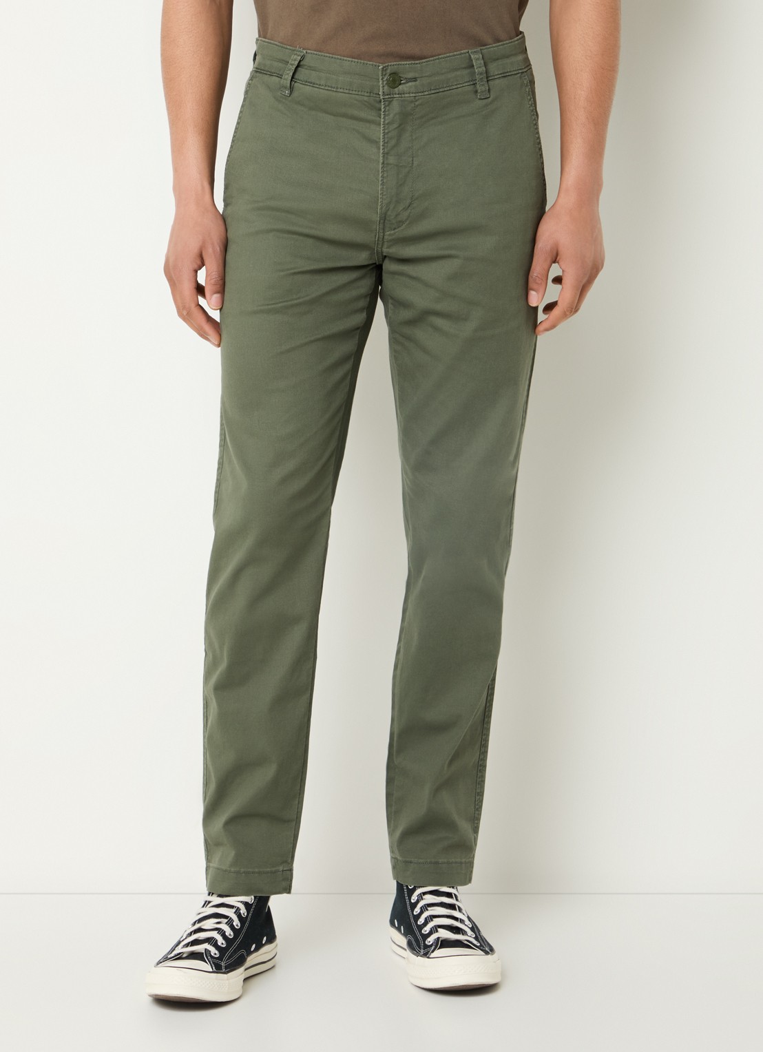 Levi's XX straight fit chino met steekzakken - detail 2 olijfgroen
