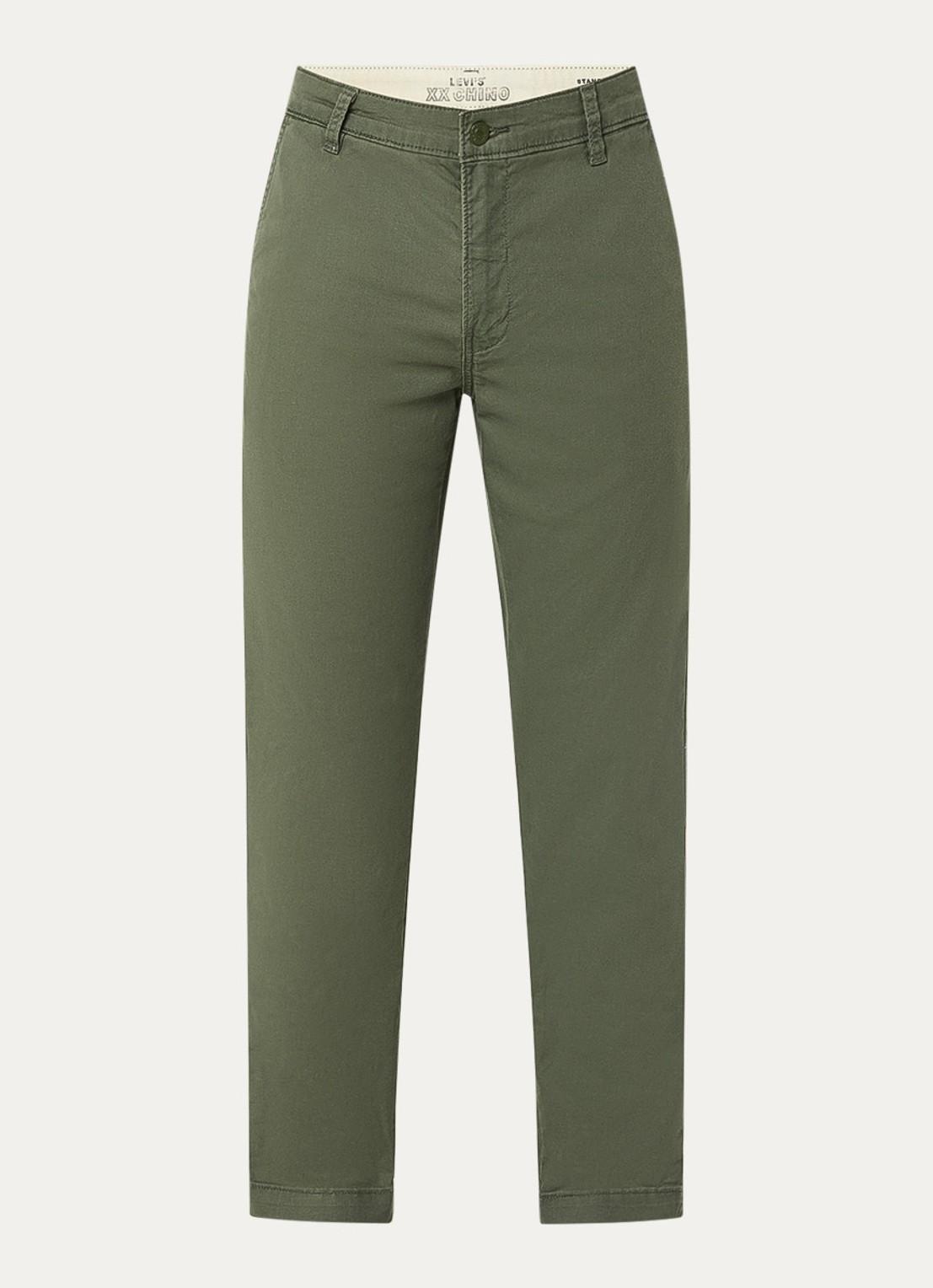 Levi's XX straight fit chino met steekzakken - voorkant 4 olijfgroen