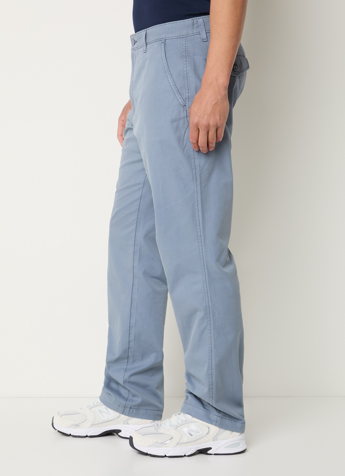 Levi's XX straight fit chino met steekzakken - detail 2 blauwgrijs
