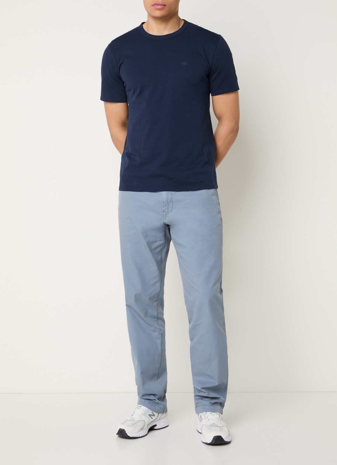 Levi's XX straight fit chino met steekzakken - voorkant 4 blauwgrijs