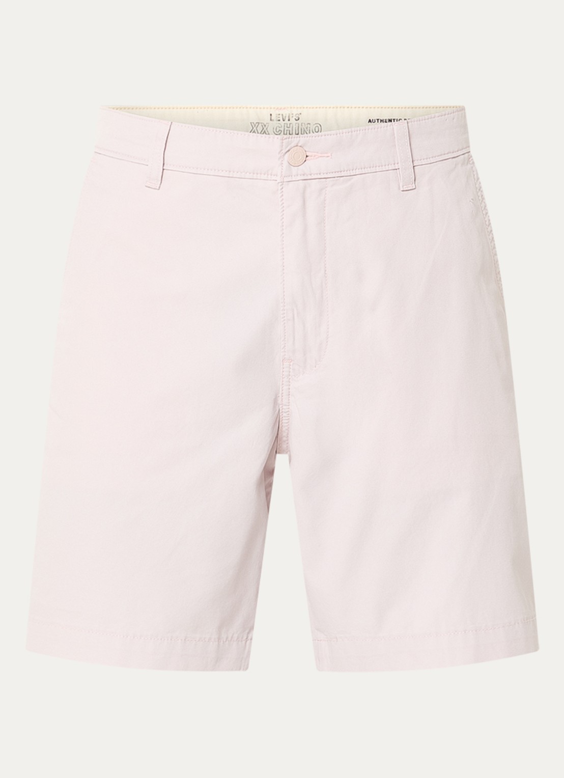Levi's XX straight fit korte broek met steekzakken - voorkant 3 lichtroze