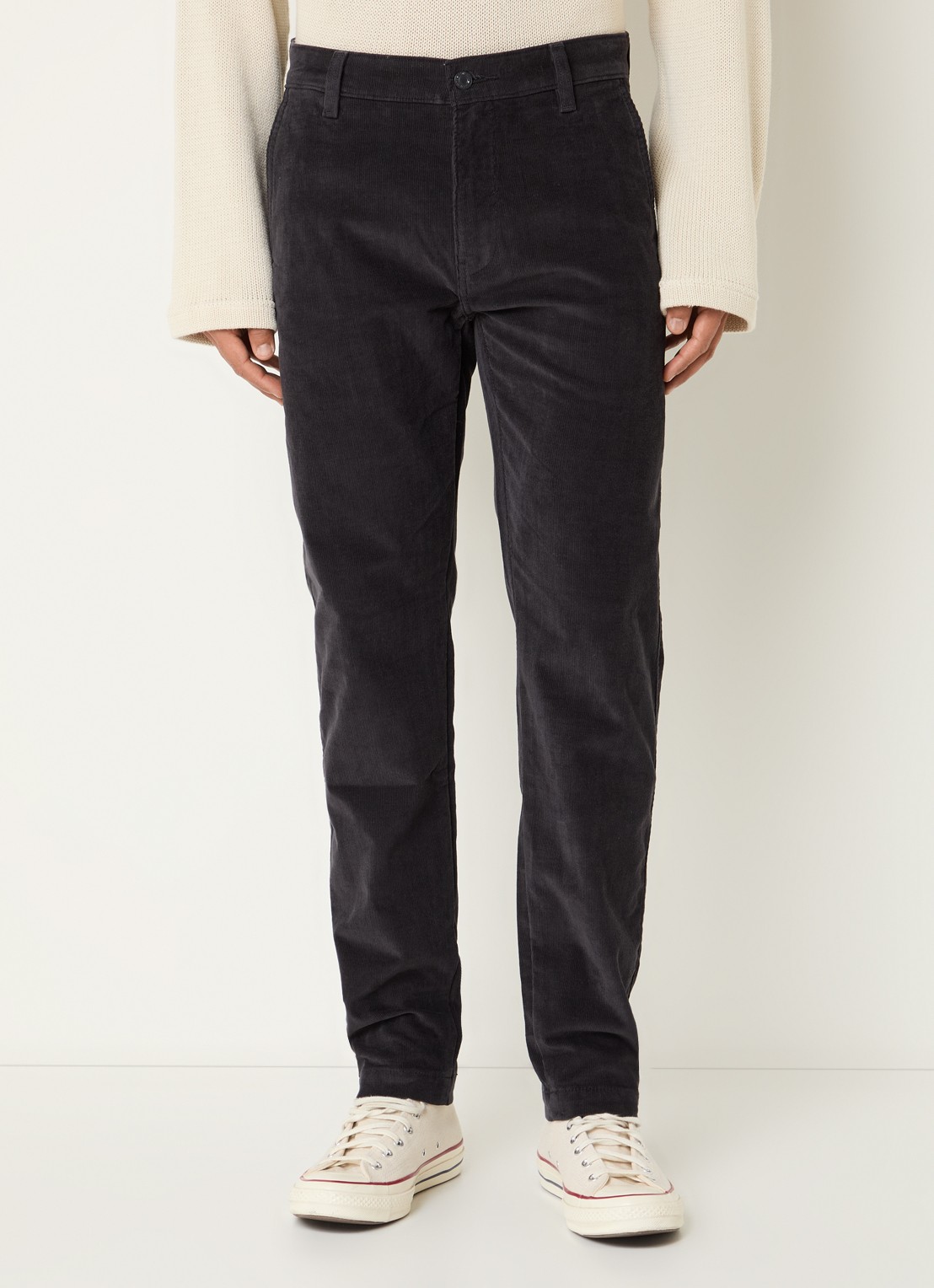 Levi's XX tapered fit chino van corduroy met steekzakken - detail 4 zwart