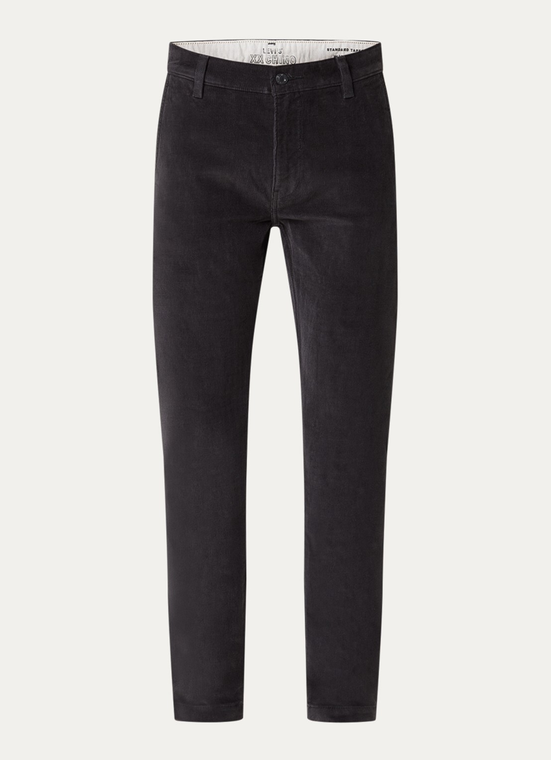 Levi's XX tapered fit chino van corduroy met steekzakken - voorkant 2 zwart