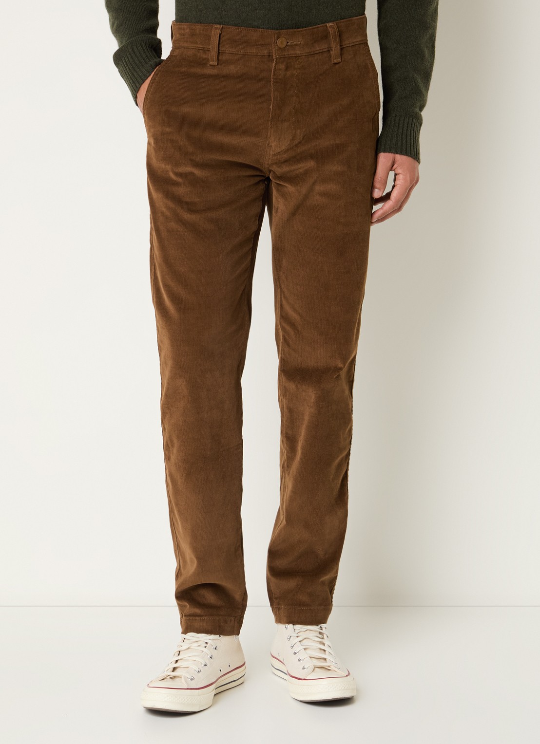 Levi's XX tapered fit chino van corduroy met steekzakken - detail 3 cognac